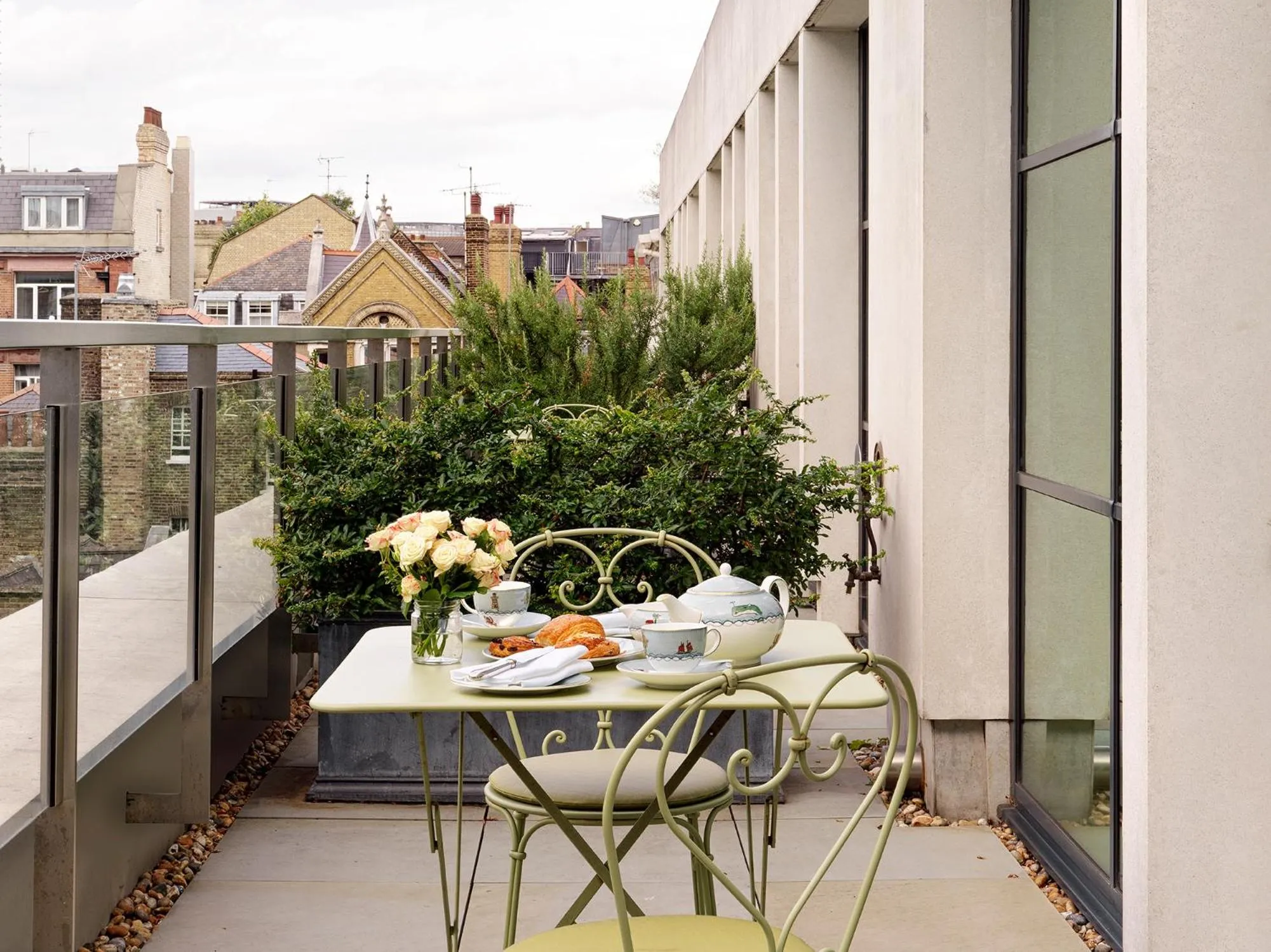 Balcony/Terrace in Ham Yard Hotel, Firmdale Hotels