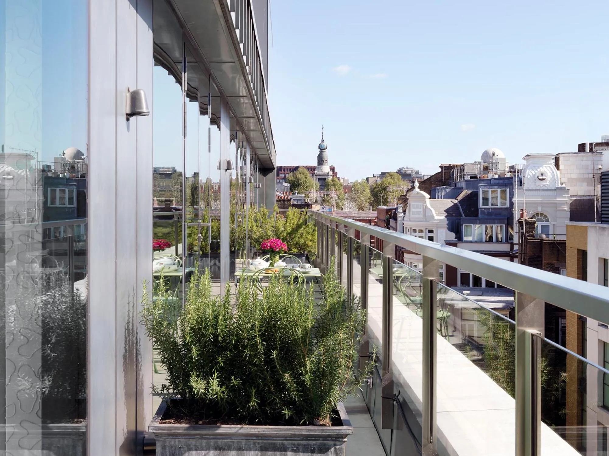Balcony/Terrace in Ham Yard Hotel, Firmdale Hotels