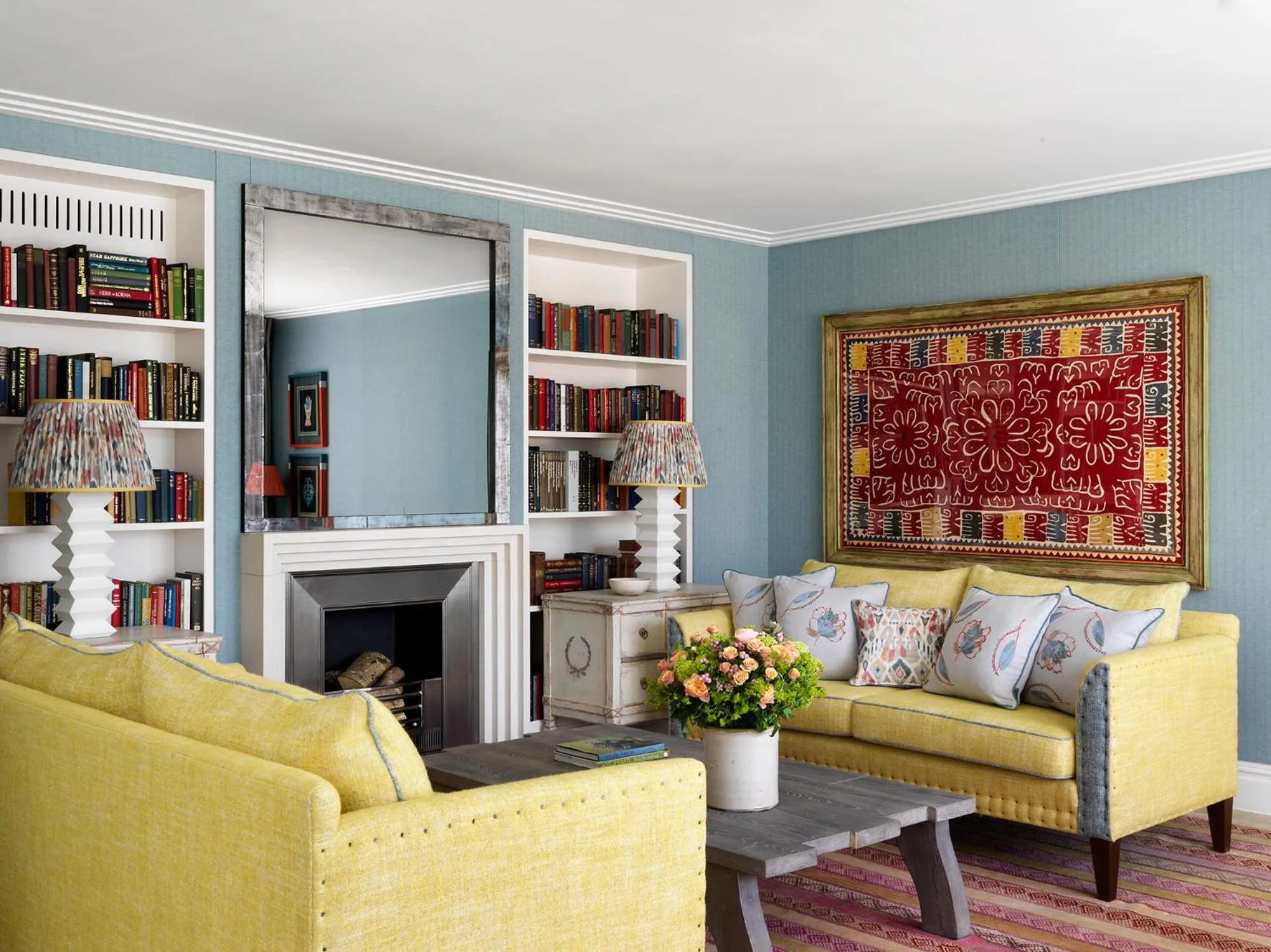 Seating area in Ham Yard Hotel, Firmdale Hotels