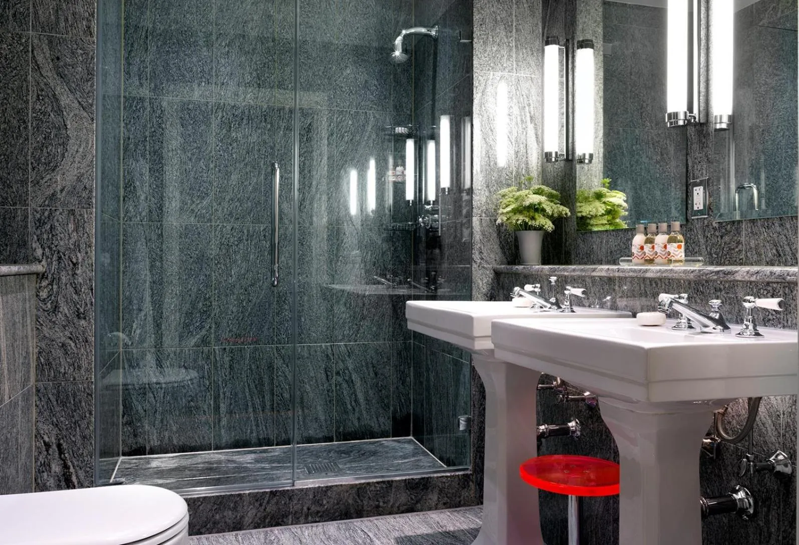 Bathroom in Ham Yard Hotel, Firmdale Hotels