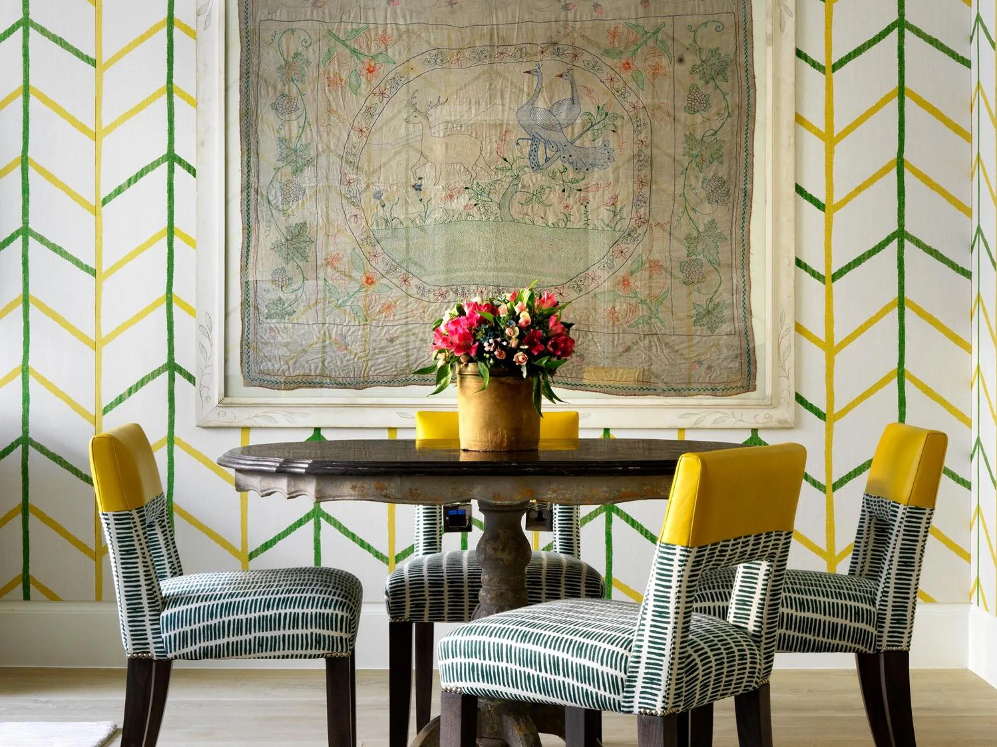 Dining area in Ham Yard Hotel, Firmdale Hotels