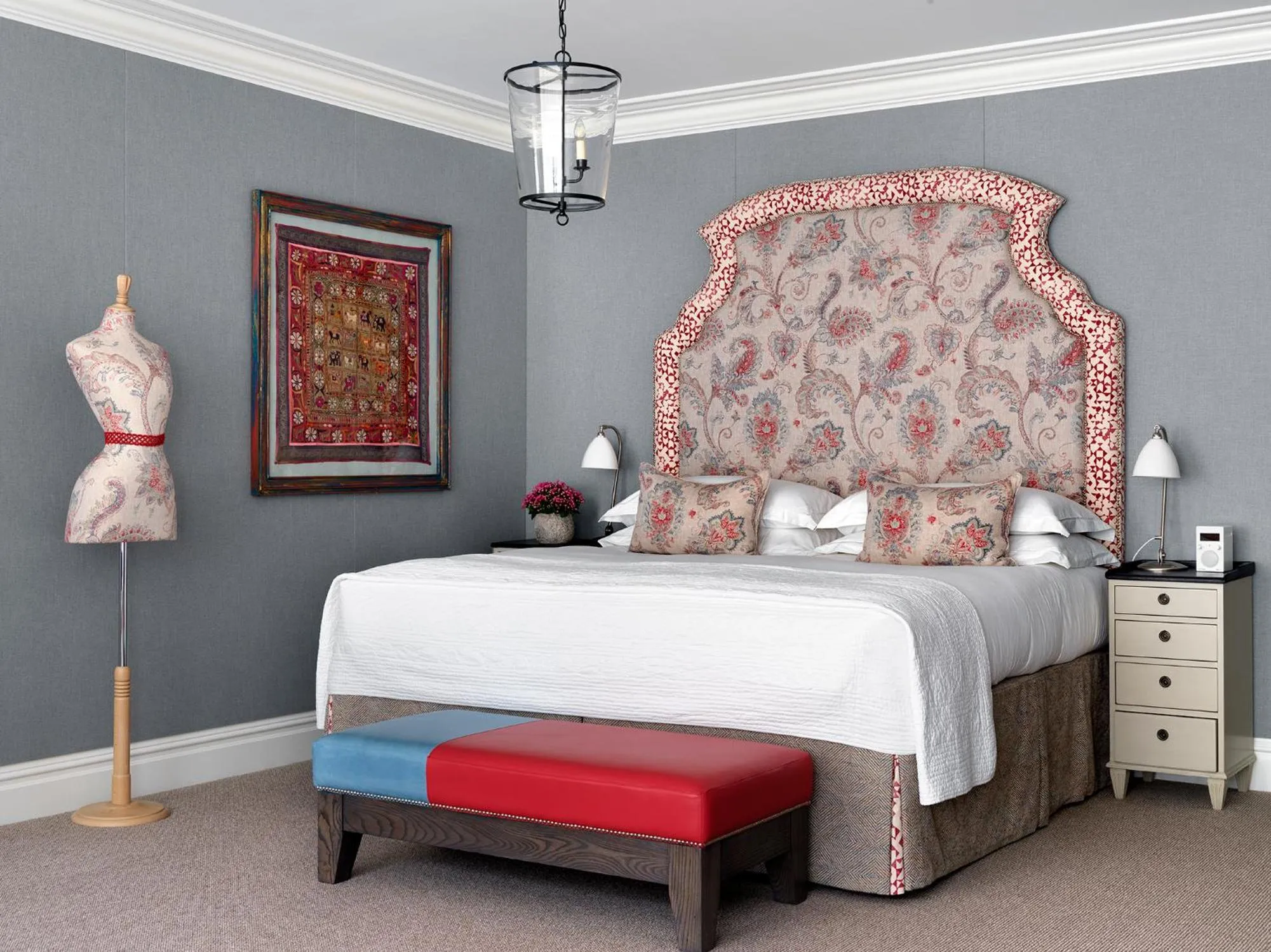Bedroom, Bed in Ham Yard Hotel, Firmdale Hotels