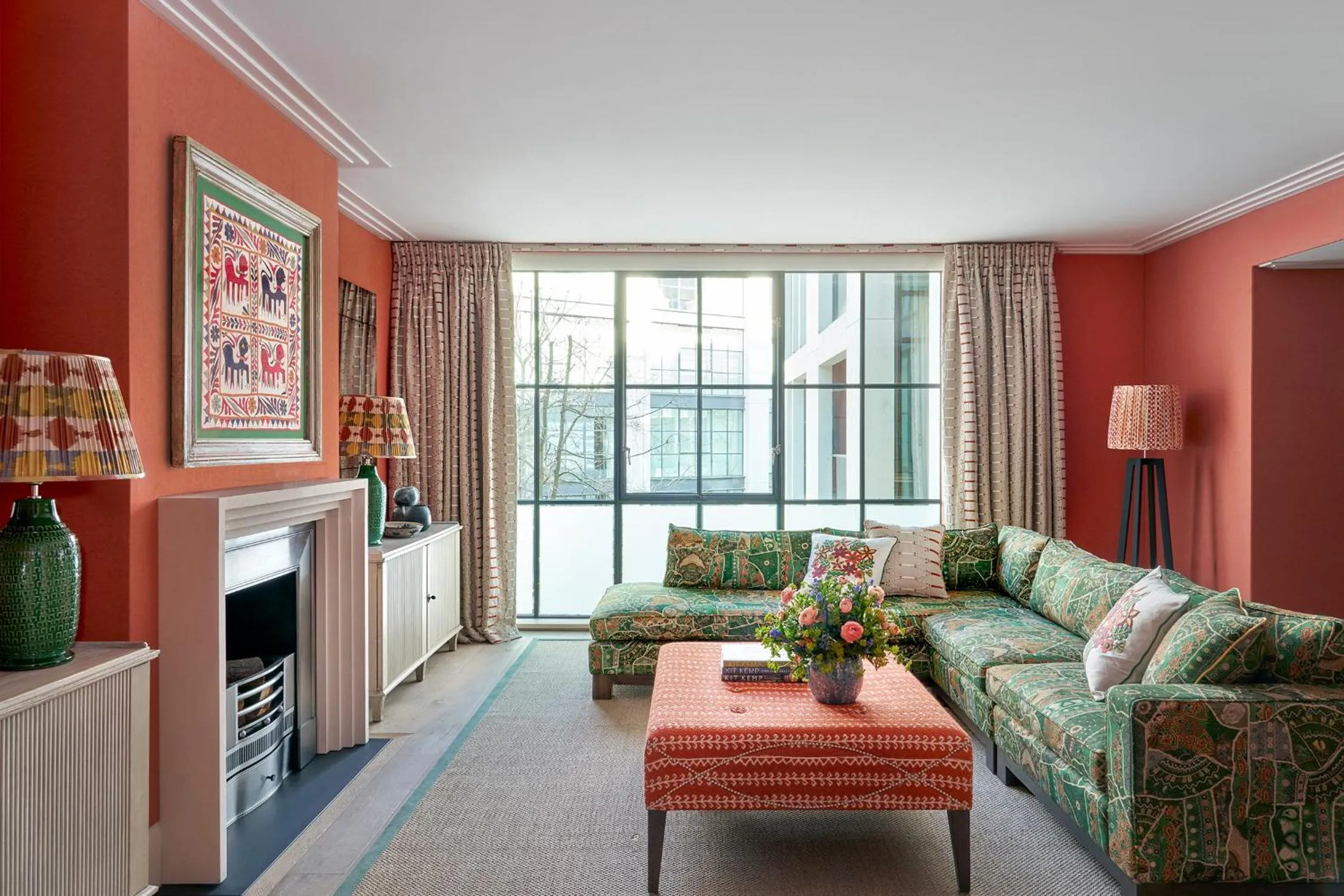 Living room in Ham Yard Hotel, Firmdale Hotels