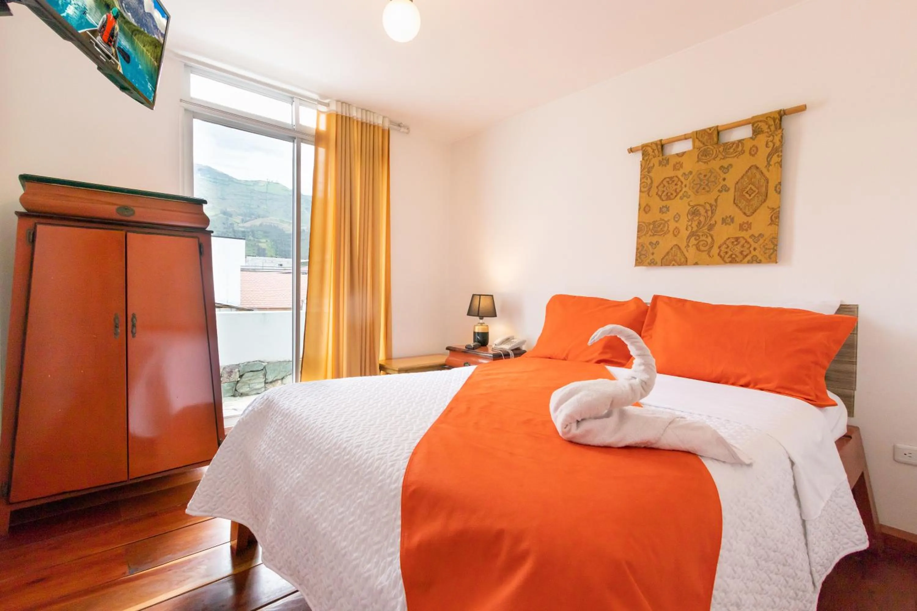 Bed in HOSTAL DEL RÍO