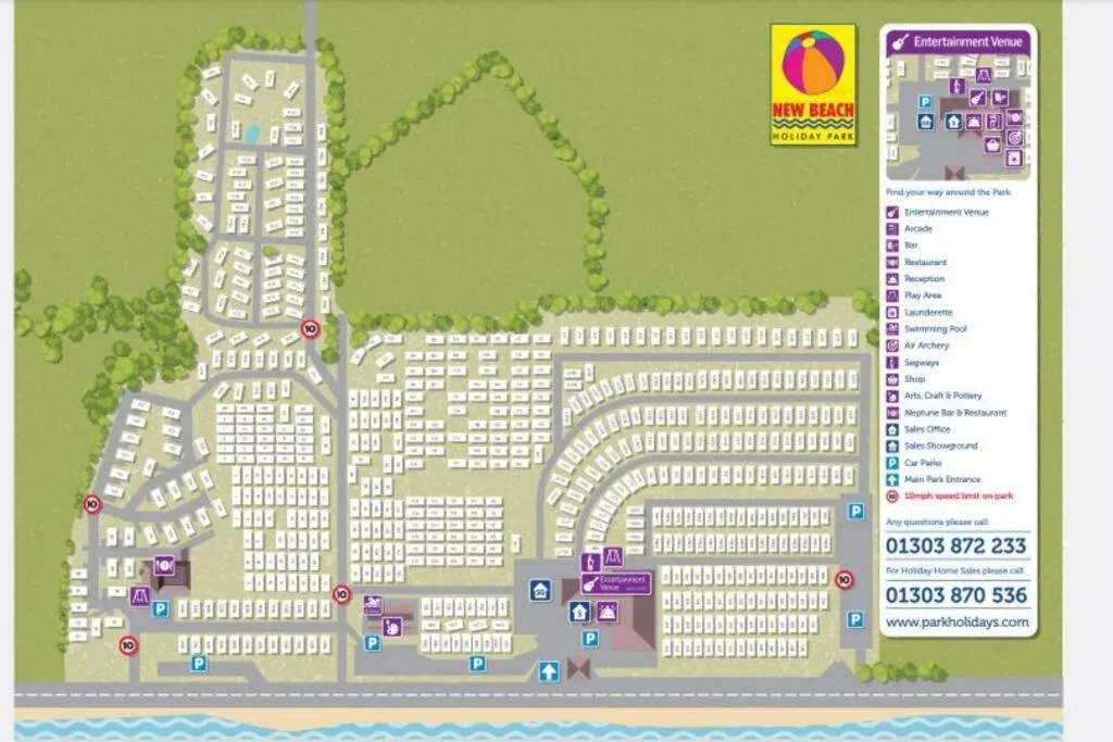 Floor plan in Holiday home in Dymchurch - New Beach Holiday Park