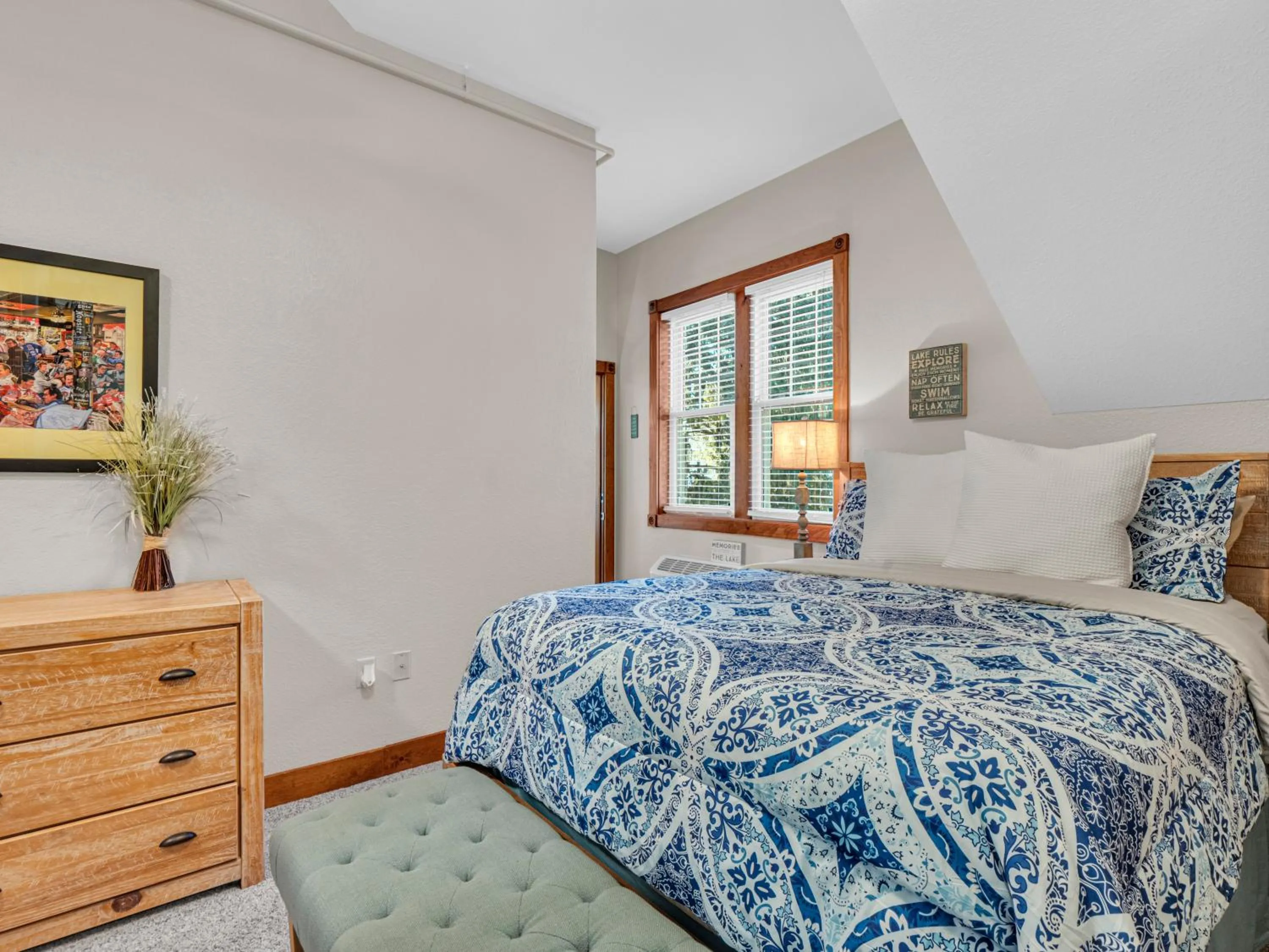 Bed in Victorian Inn Elkhart Lake