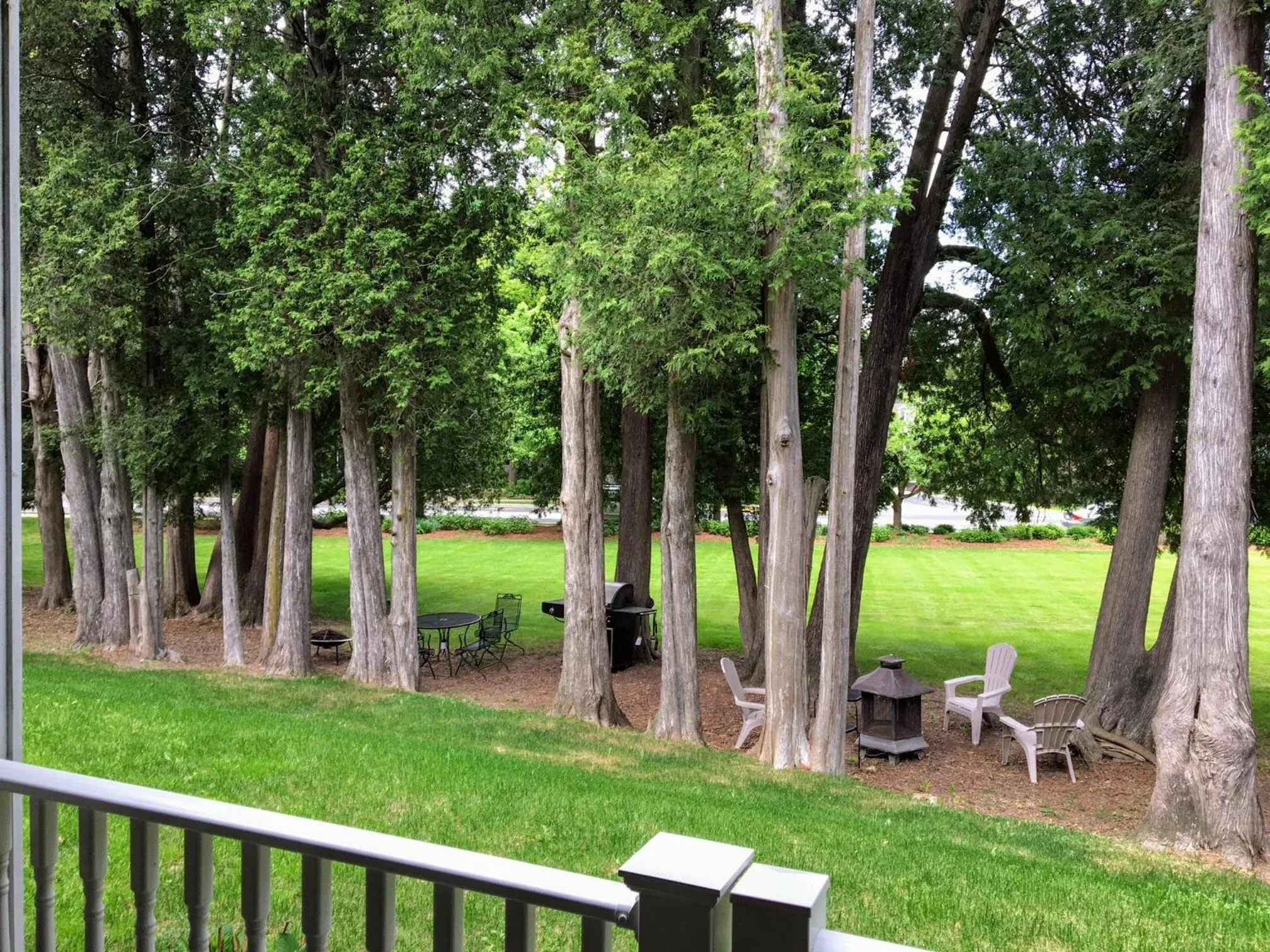 Garden view in Victorian Inn Elkhart Lake