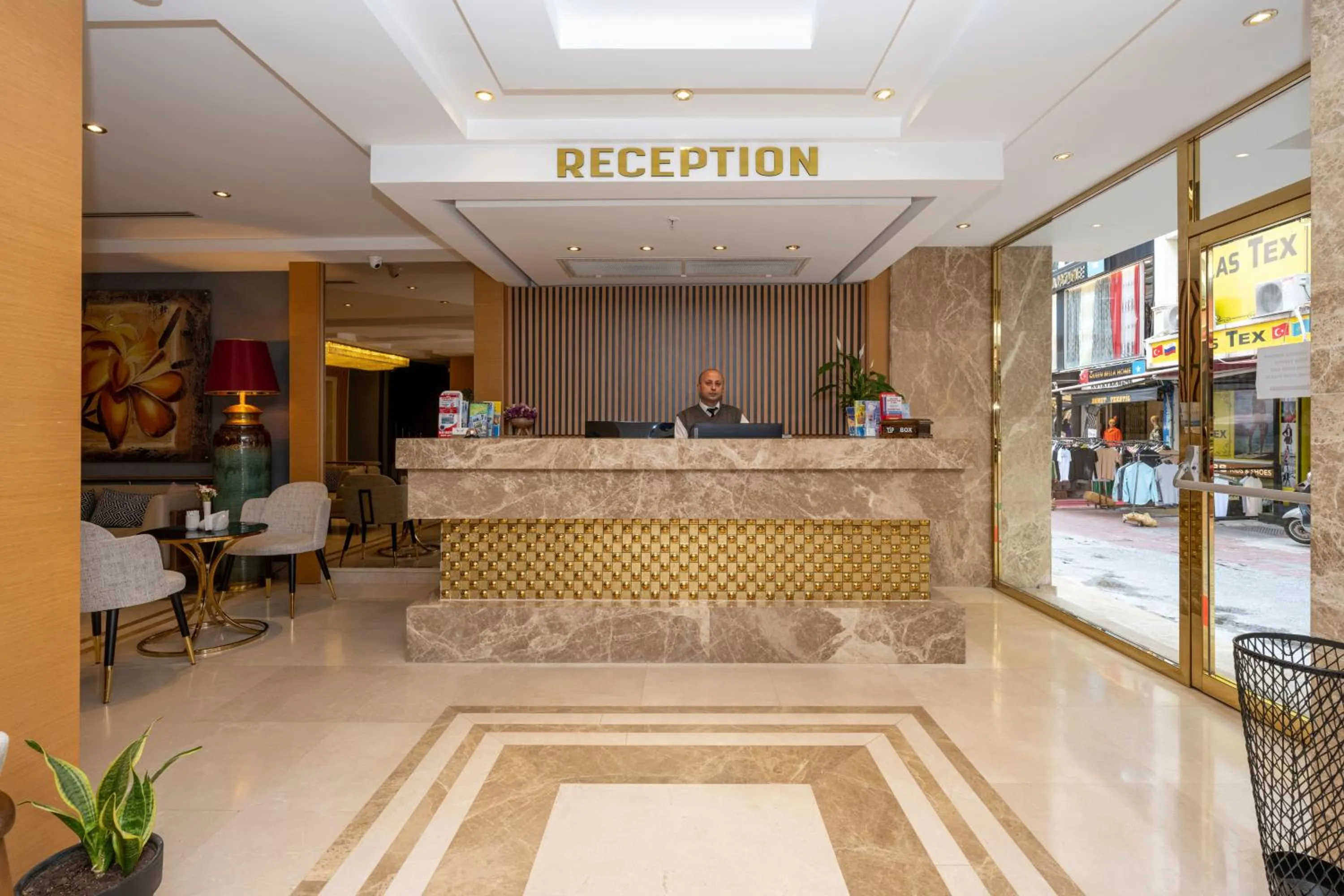Lobby or reception in Freya Hotel