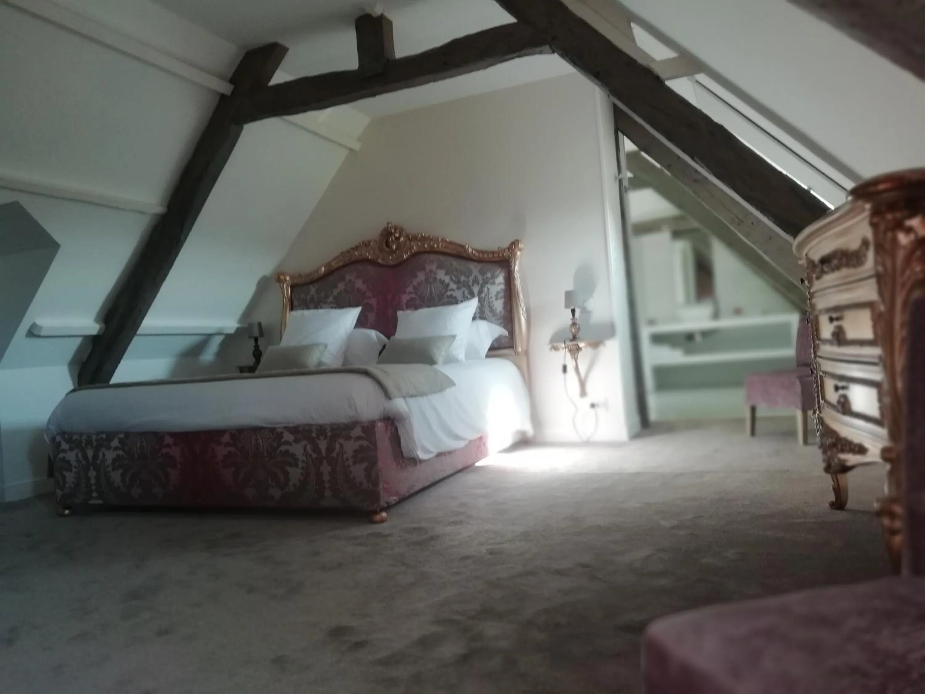 Attic Superior Double Room - Main Building in Domaine de Bayeux