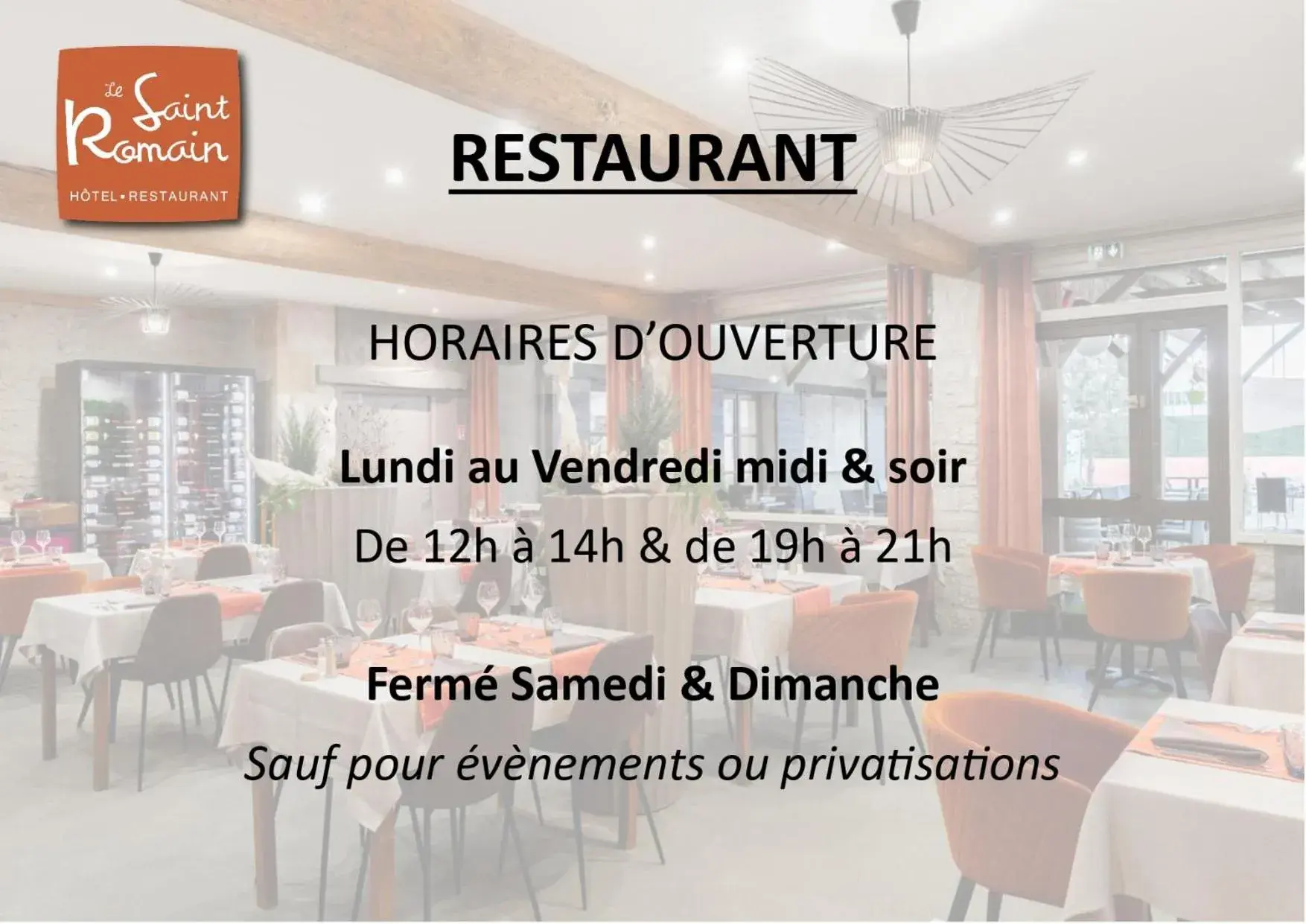 Restaurant/places to eat in Logis Hotel-Restaurant Saint Romain Restaurant/places to eat in Logis Hotel-Restaurant Saint Romain