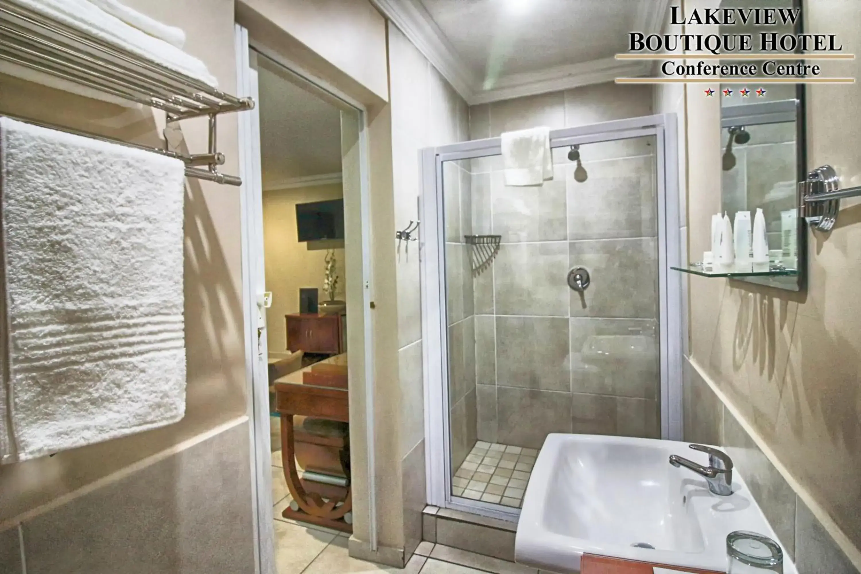 Bathroom in Lakeview Boutique Hotel & Conference Center Bathroom in Lakeview Boutique Hotel & Conference Center