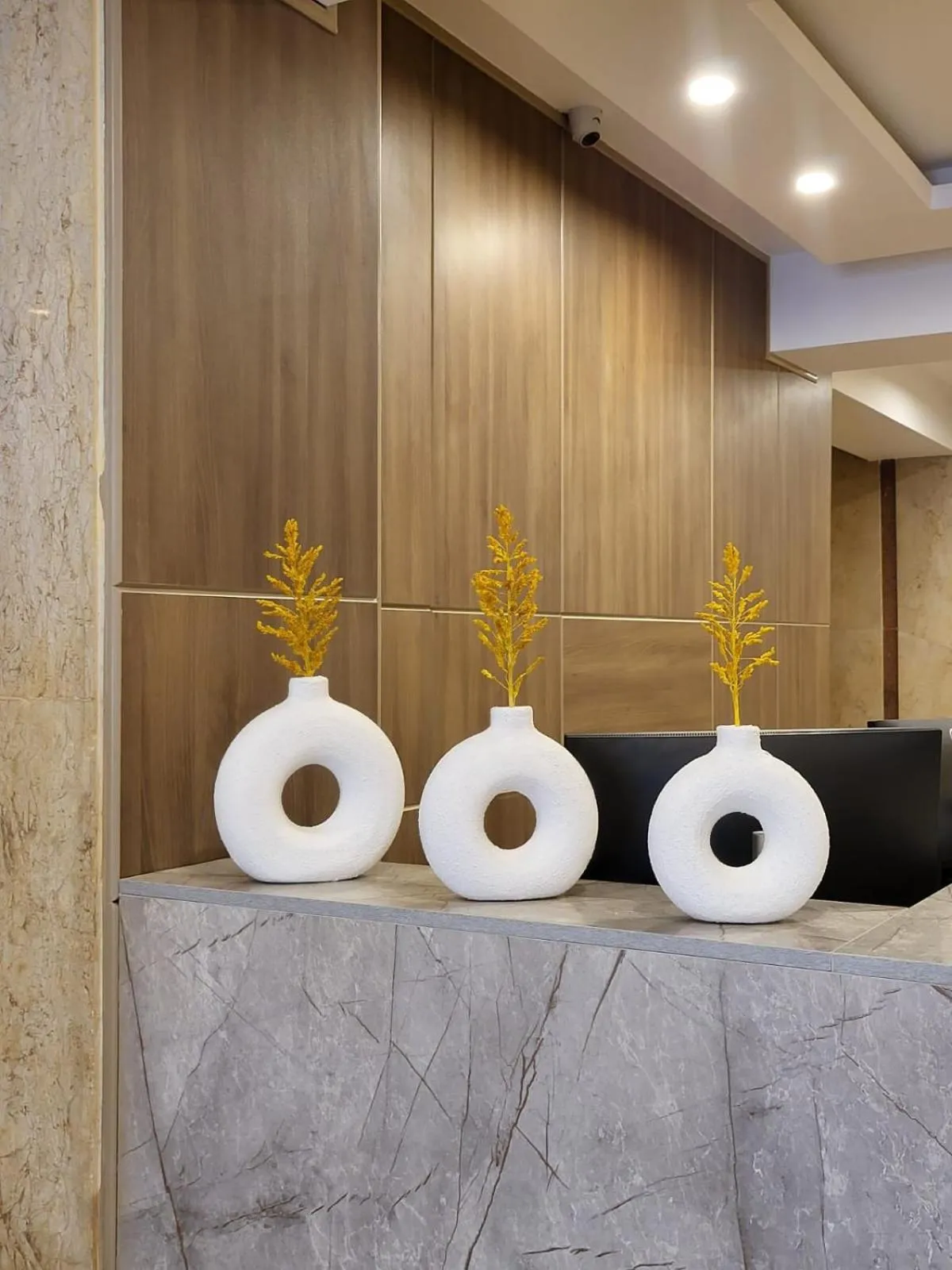 Lobby or reception in The Gate Hotel Front Pyramids & Sphinx View