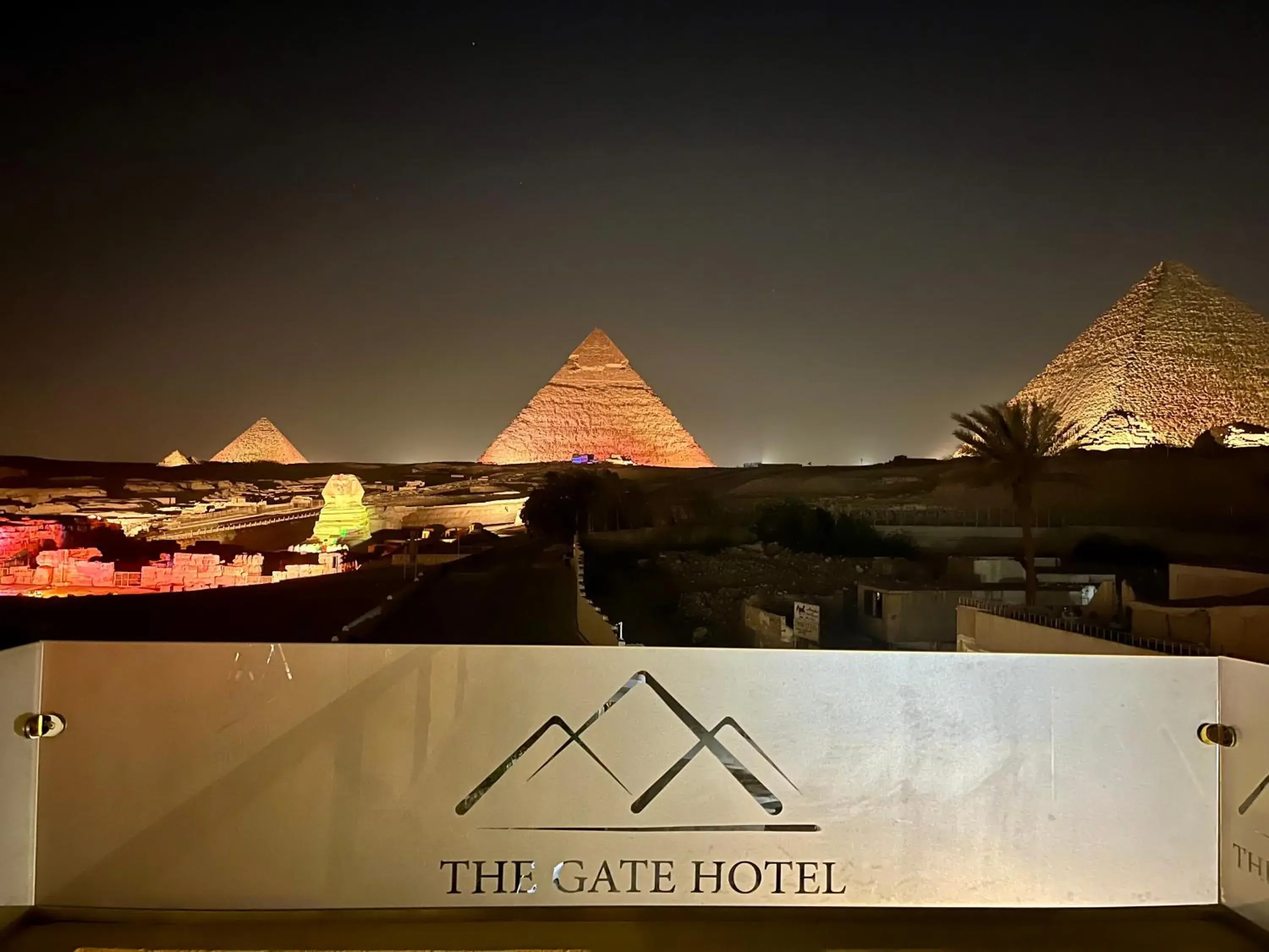 Nearby landmark in The Gate Hotel Front Pyramids & Sphinx View Nearby landmark in The Gate Hotel Front Pyramids & Sphinx View