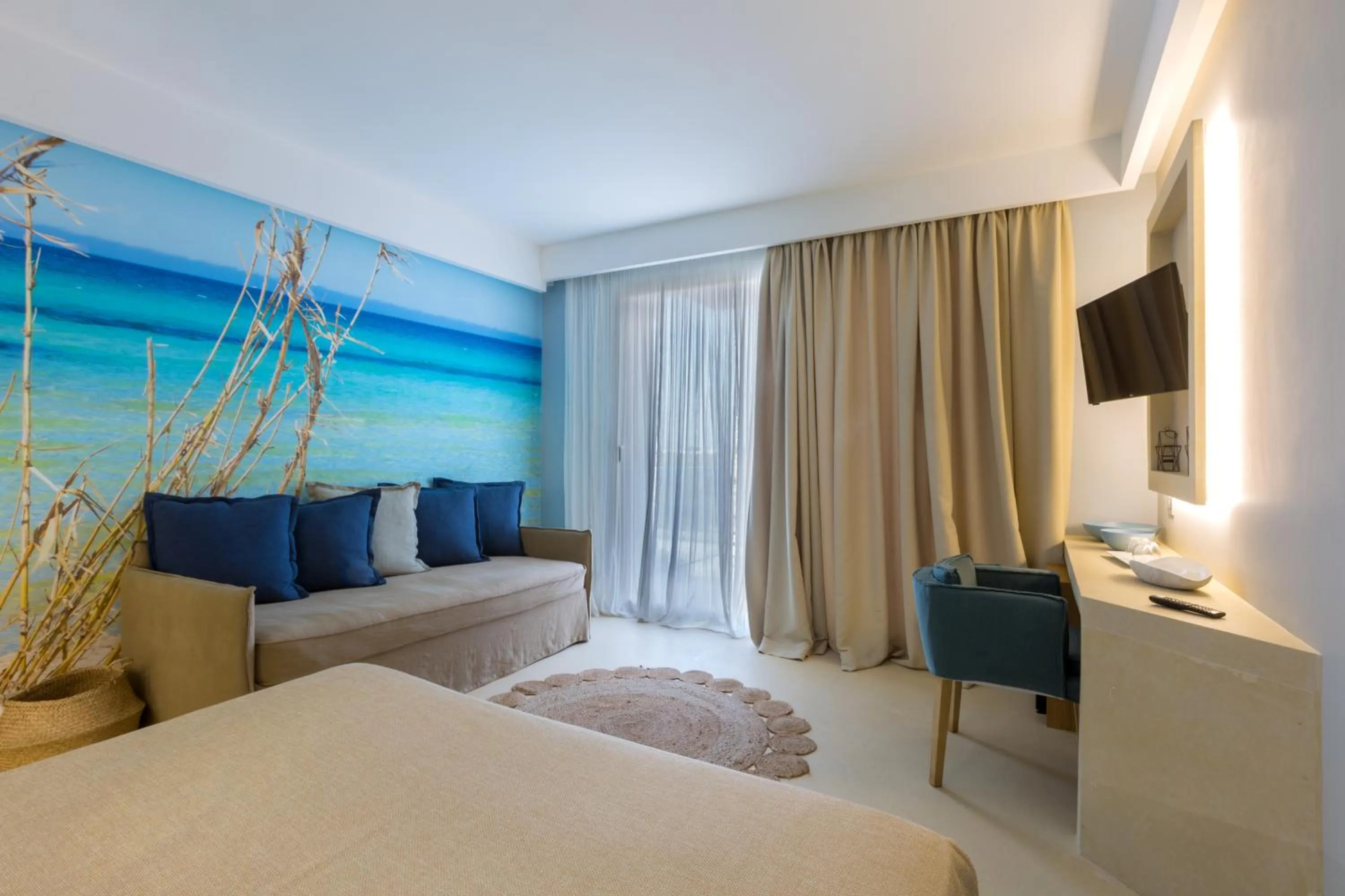 Seating area, Bed in Terra d'Acqua Resort & SPA