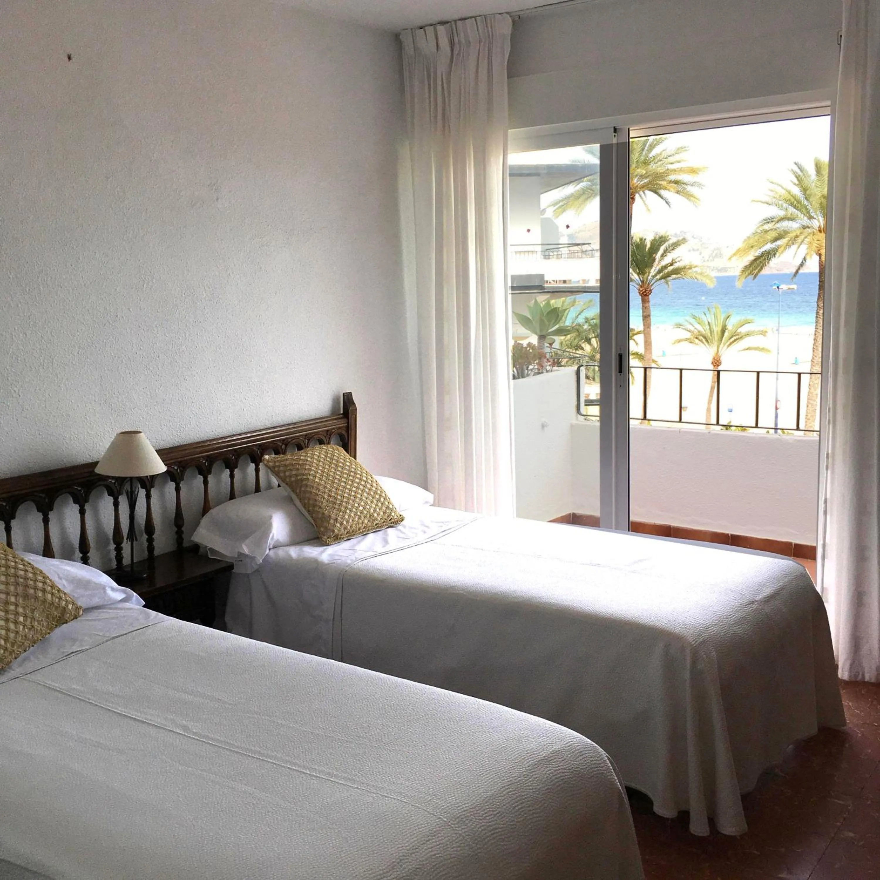 Bedroom, Bed in Apartamentos Bahia