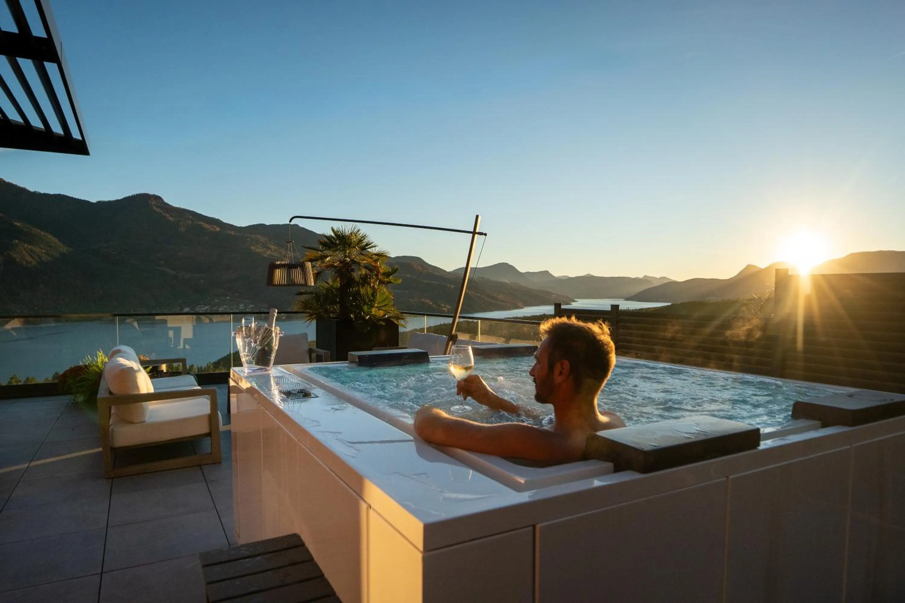 Hot Tub in Les Restanques du lac