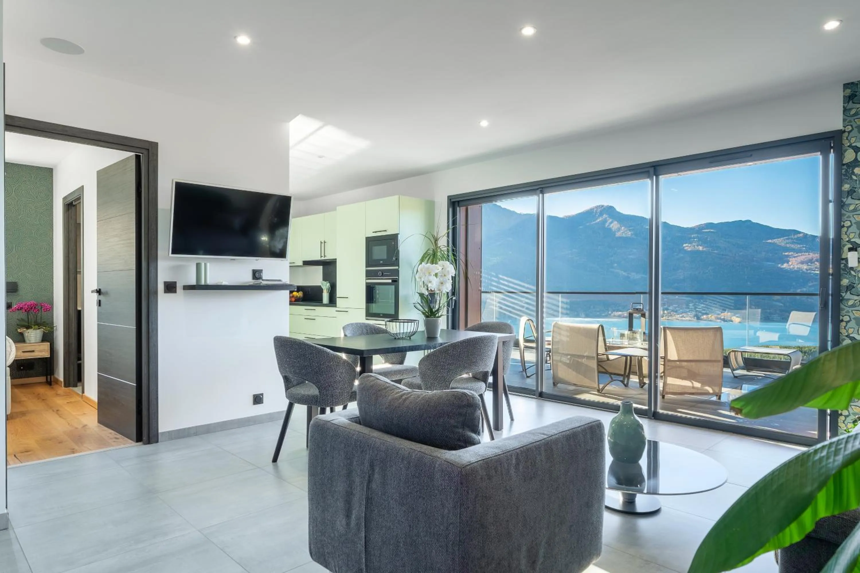 Living room in Les Restanques du lac