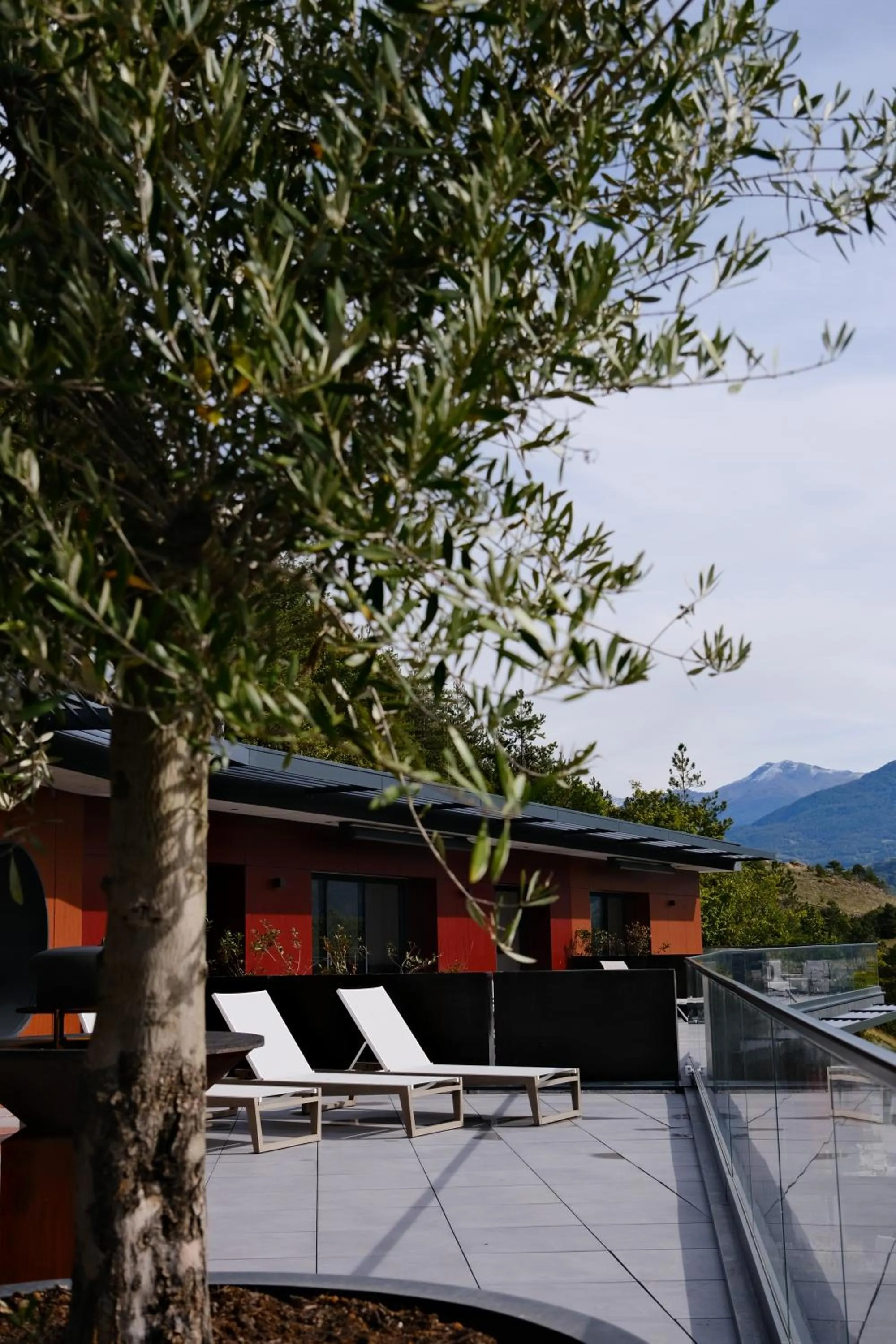 sunbed in Les Restanques du lac