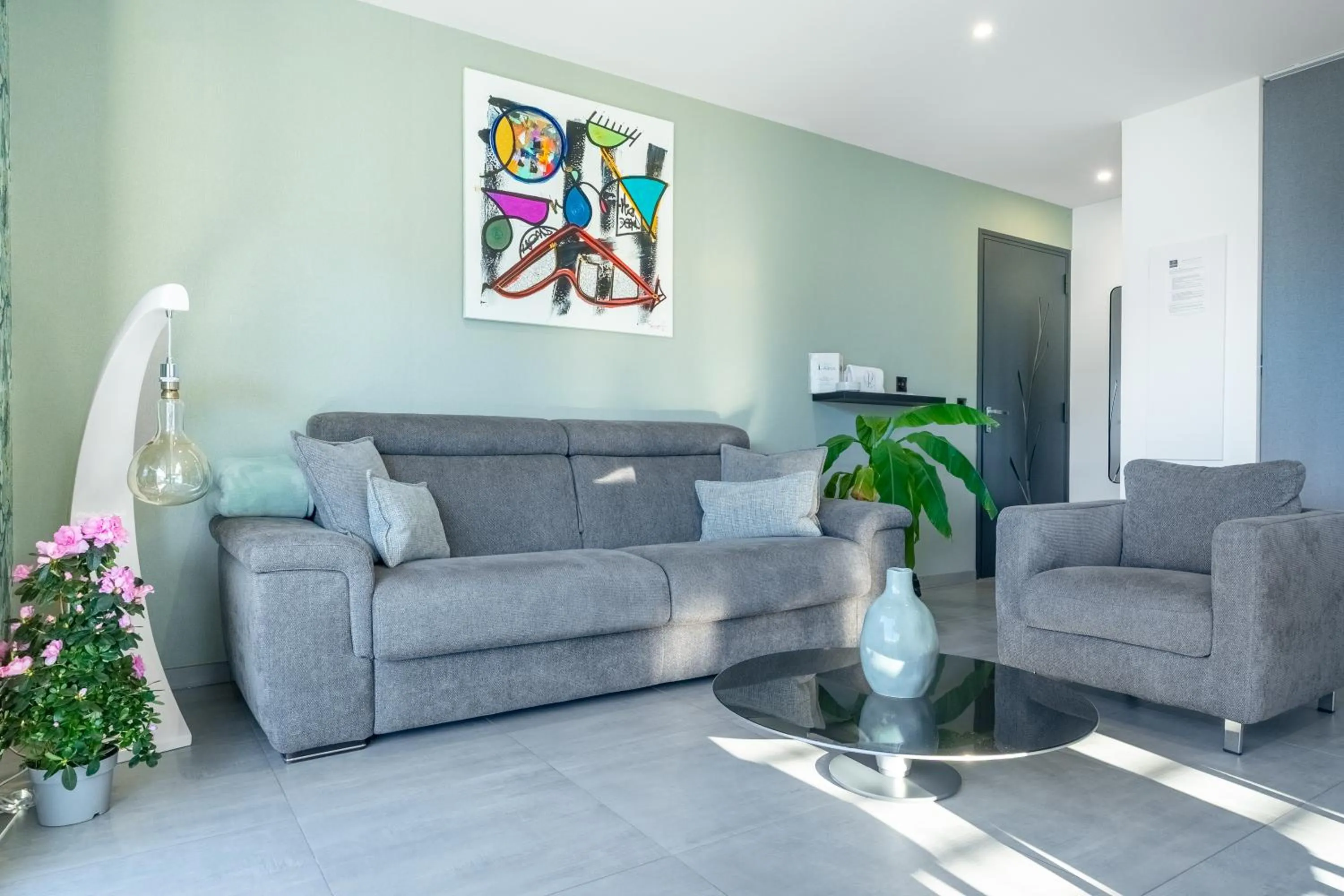 Living room in Les Restanques du lac