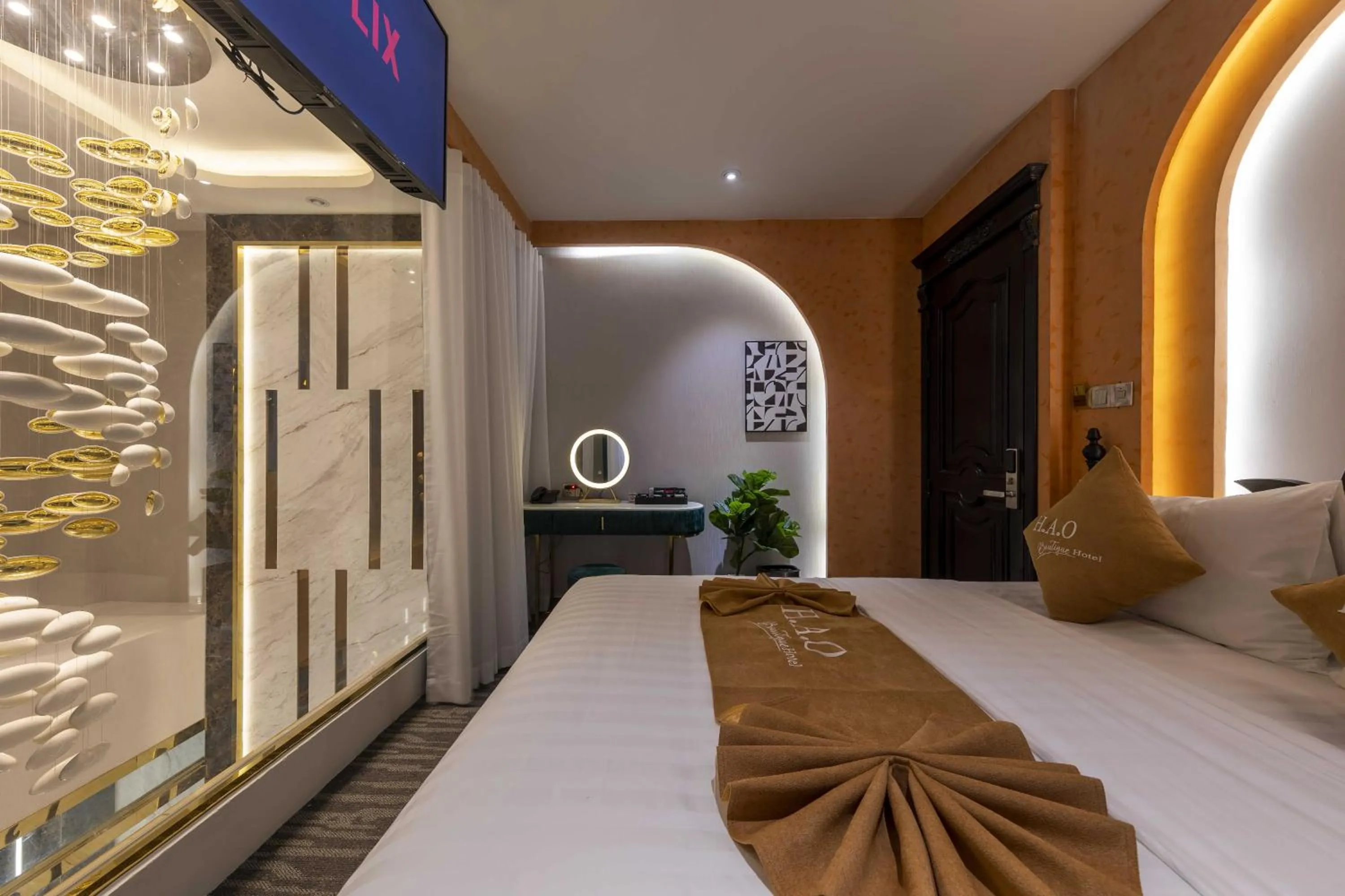 Bed in H A O Boutique Hotel