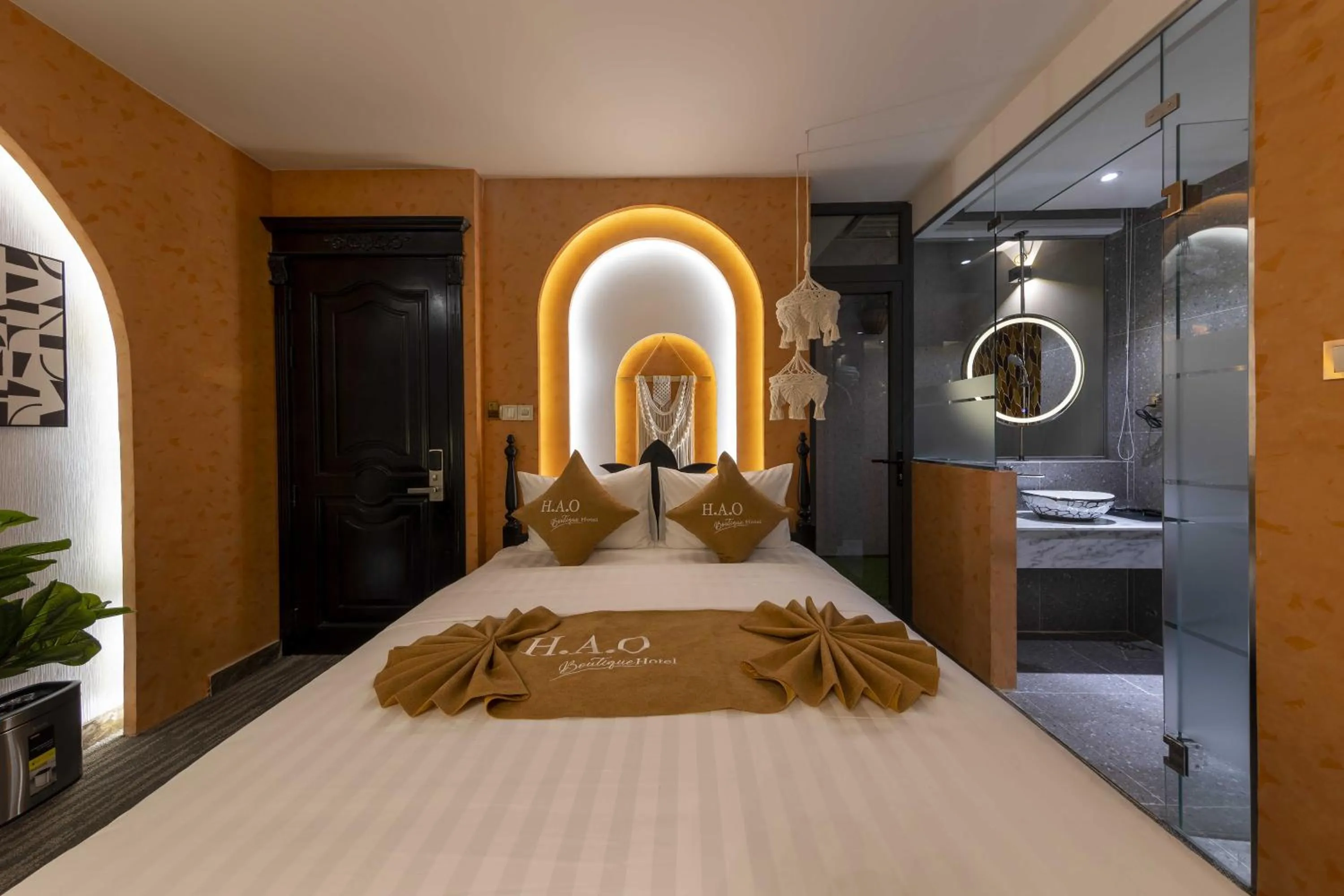 Bed in H A O Boutique Hotel