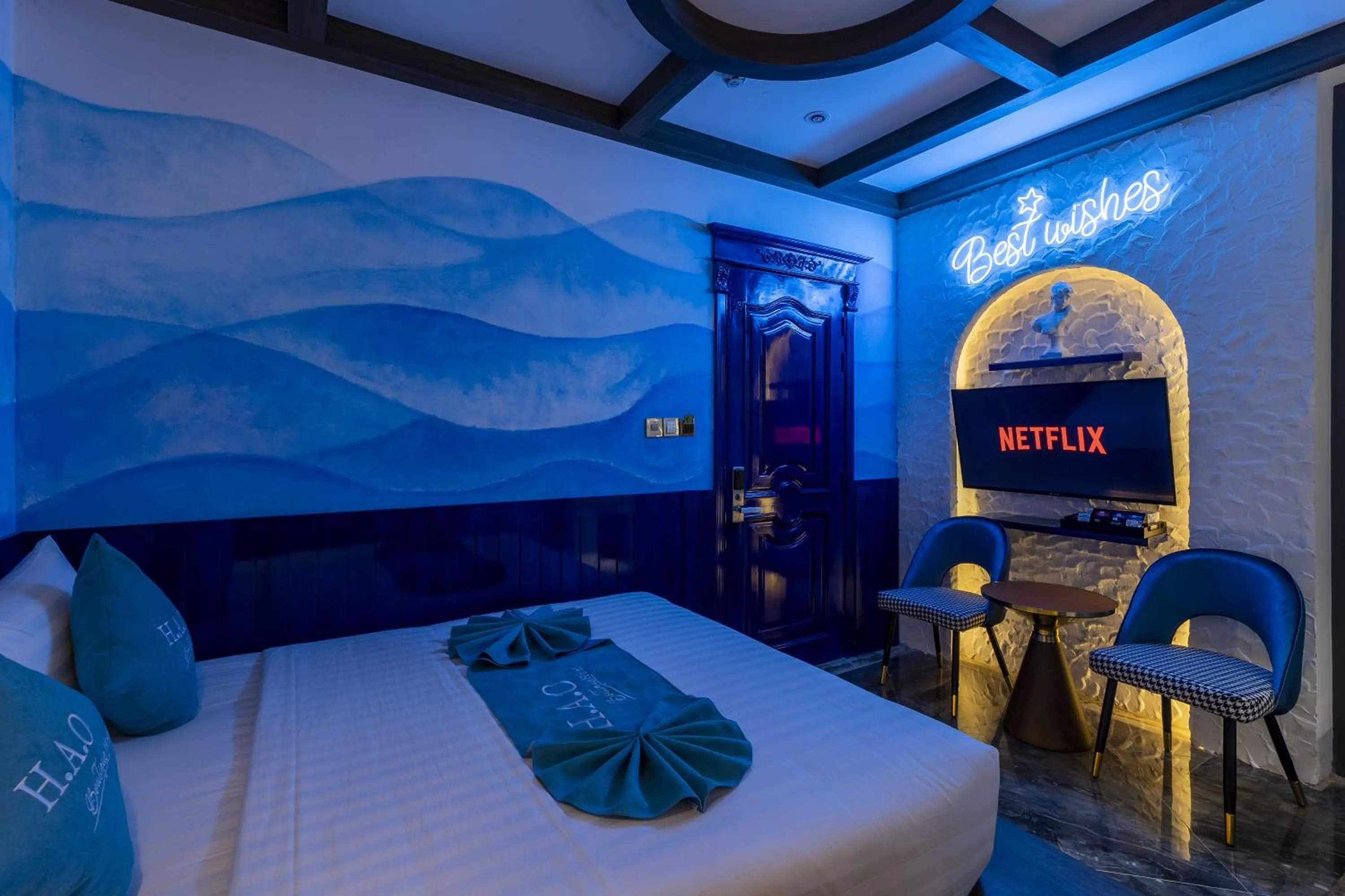 Bed in H A O Boutique Hotel