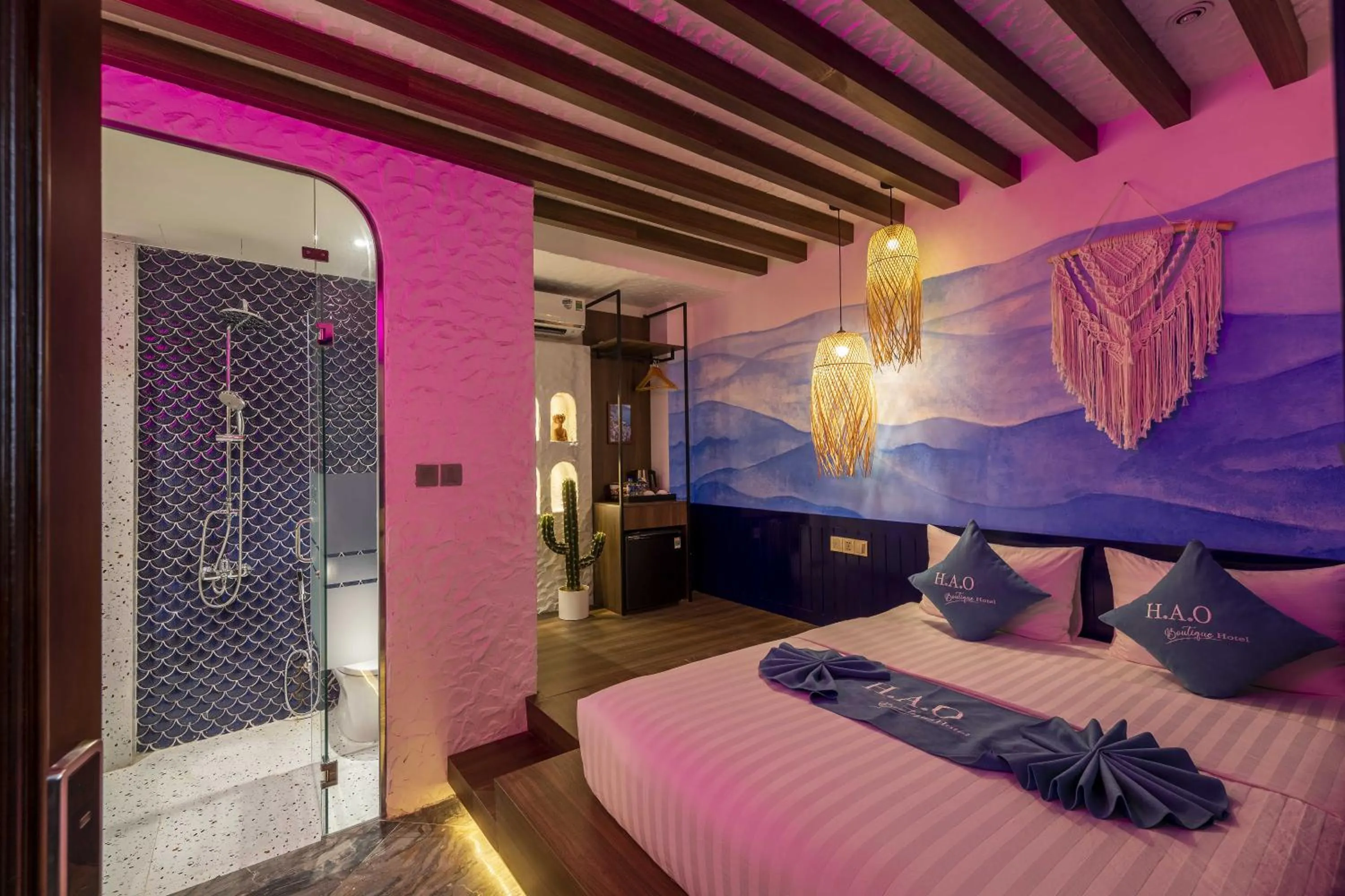 Bed in H A O Boutique Hotel