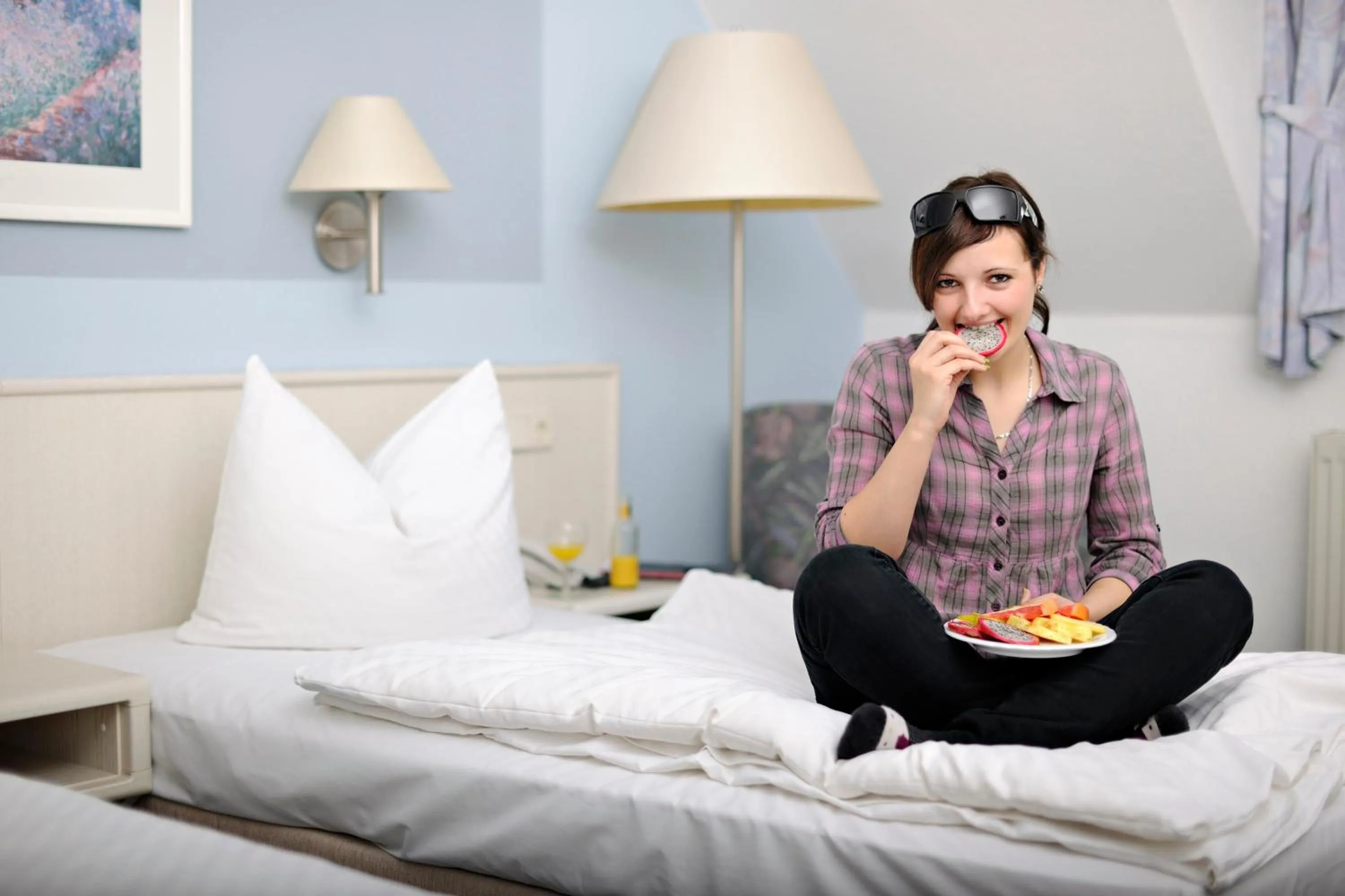 Food, Bed in Hotel Fabrice