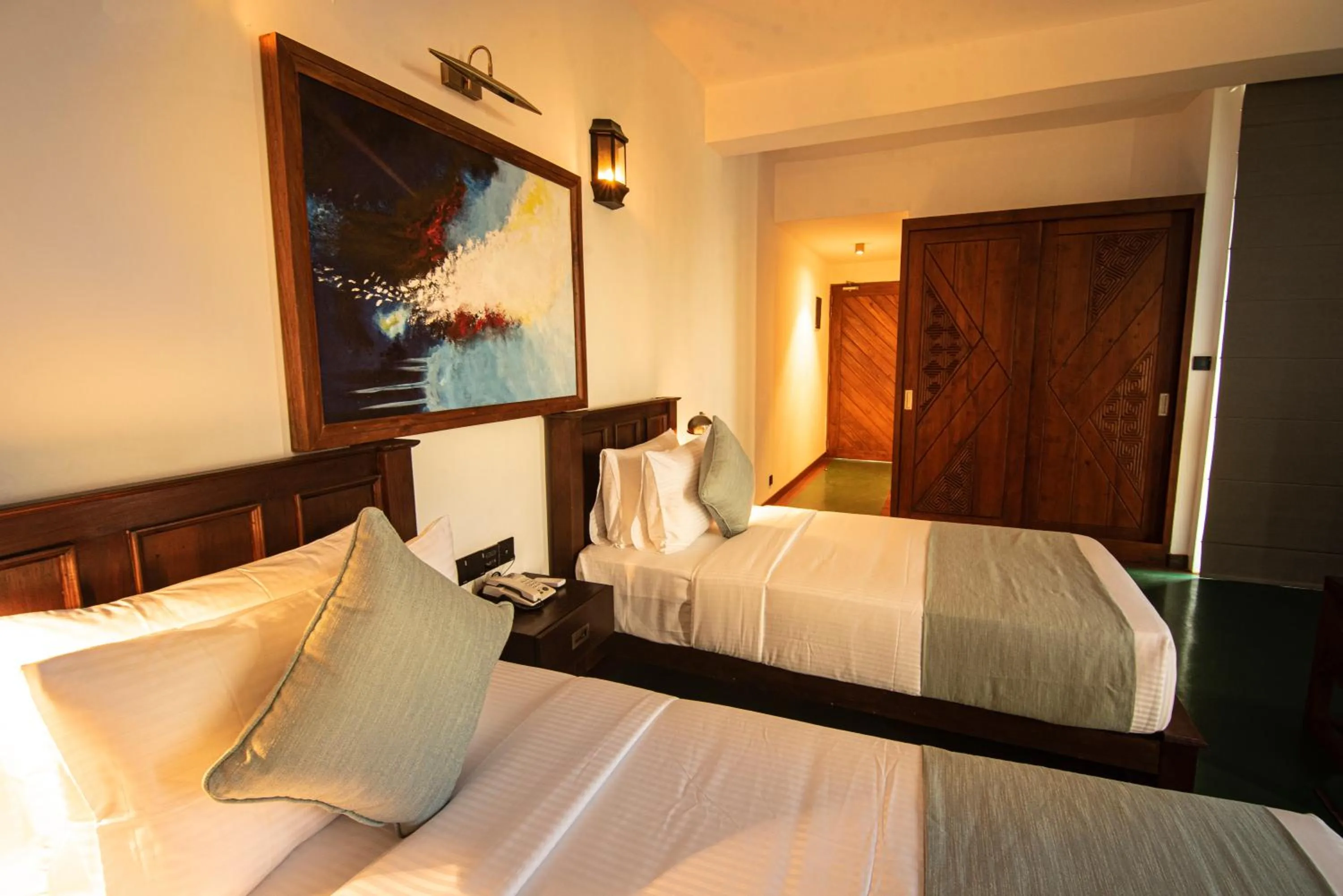 Bed in The Rockwall Boutique Hotel Bentota