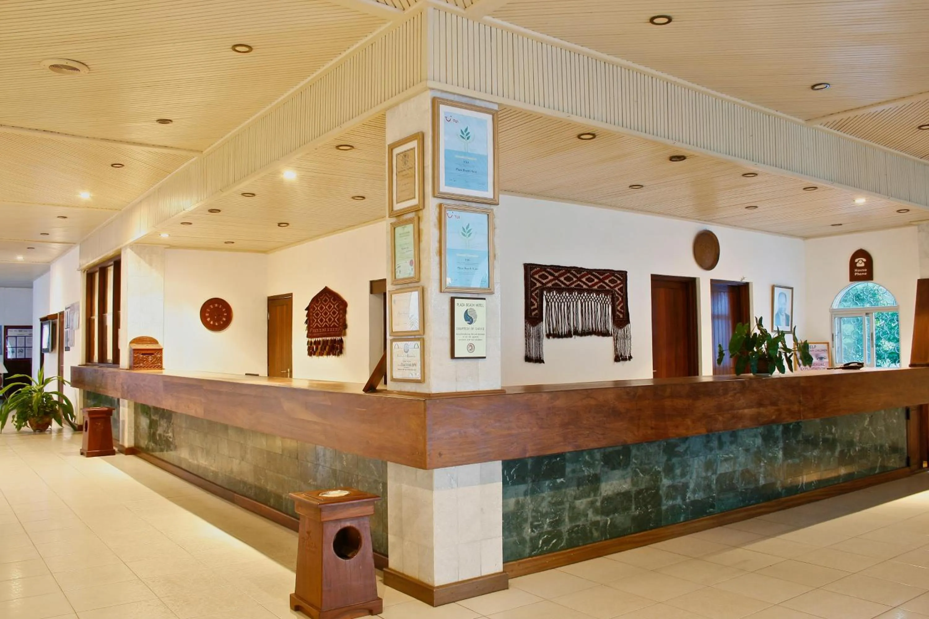 Lobby or reception in Plaza Beach Hotel