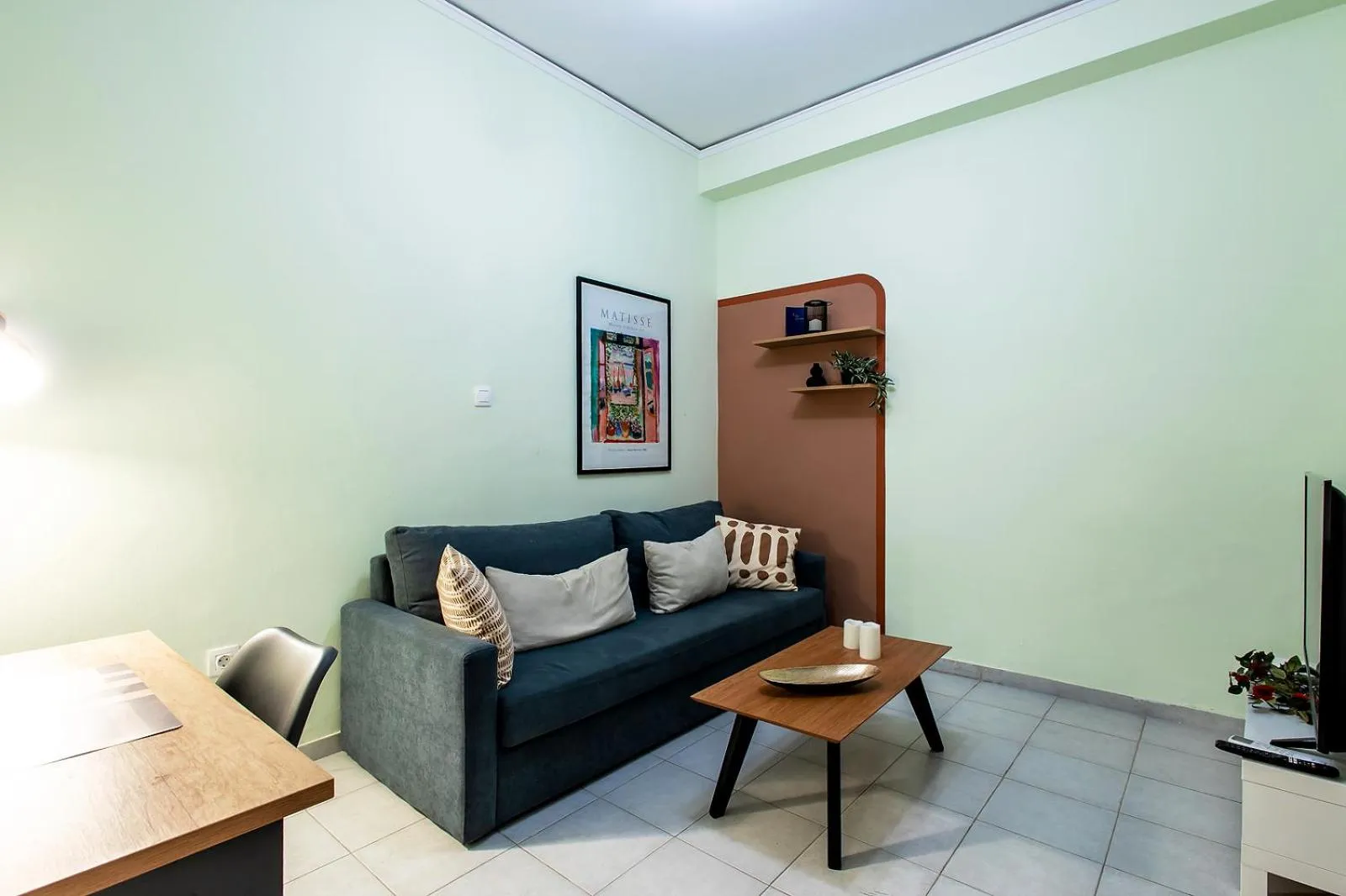 TV and multimedia in Aris123 by Smart Cozy Suites - Apartments in the heart of Athens - 5 minutes from metro - Available 24hr