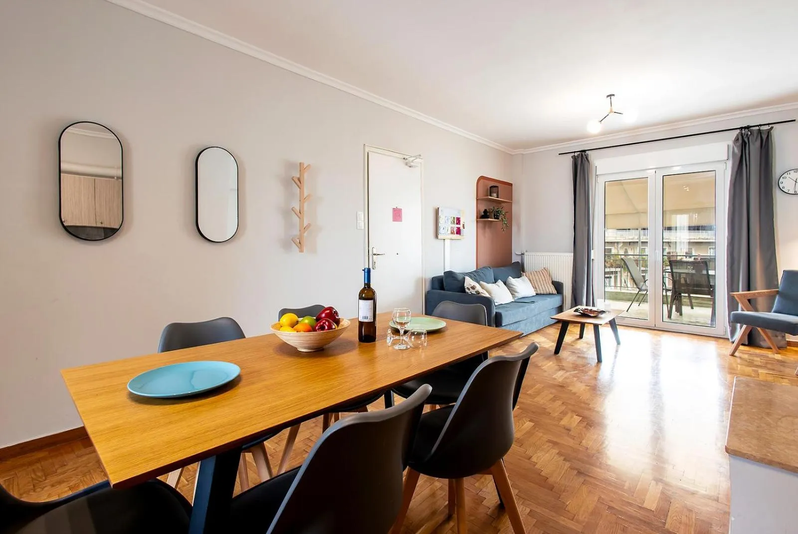 Living room in Aris123 by Smart Cozy Suites - Apartments in the heart of Athens - 5 minutes from metro - Available 24hr