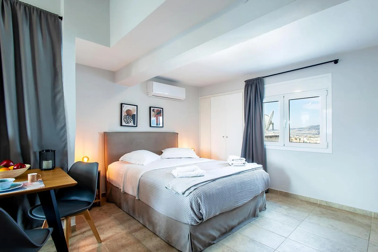 Bed in Aris123 by Smart Cozy Suites - Apartments in the heart of Athens - 5 minutes from metro - Available 24hr