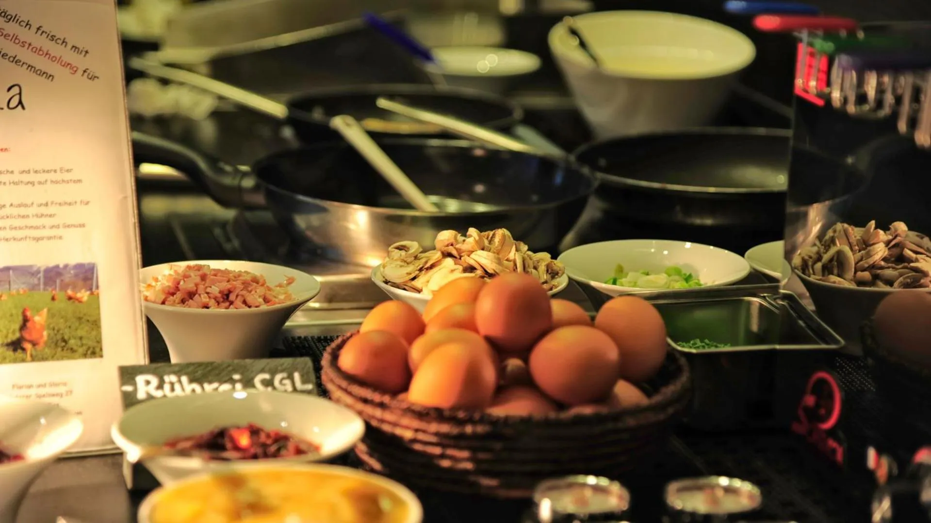 Buffet breakfast in Alps Lodge