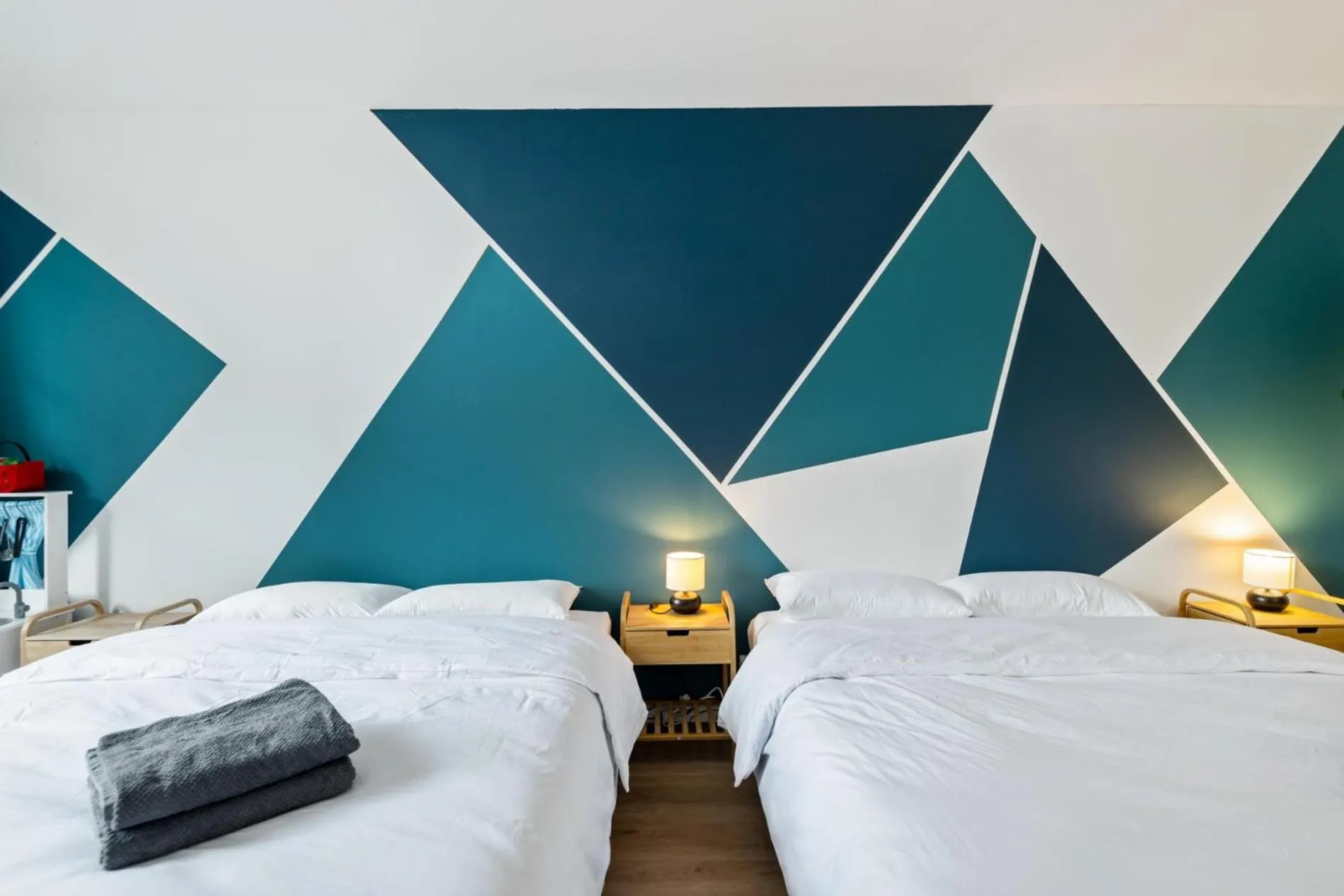 Bed in Cozy Antwerp - City Family Apartment with Parking