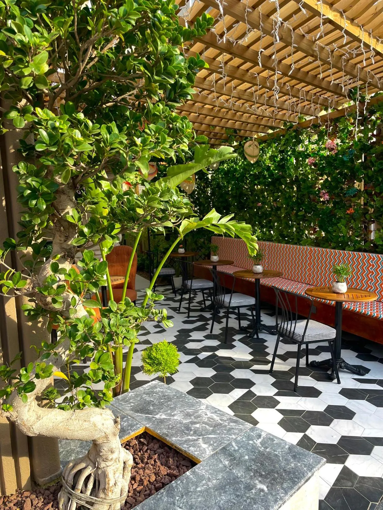 Patio in Wolf Suites