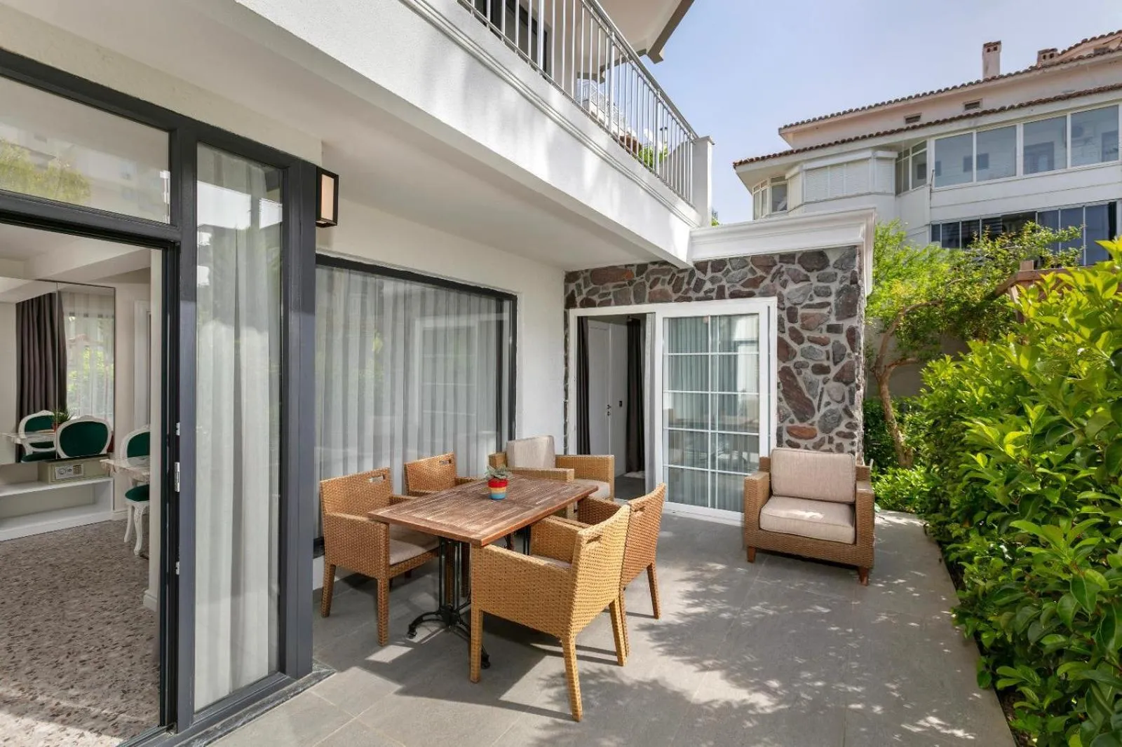 Patio in Wolf Suites