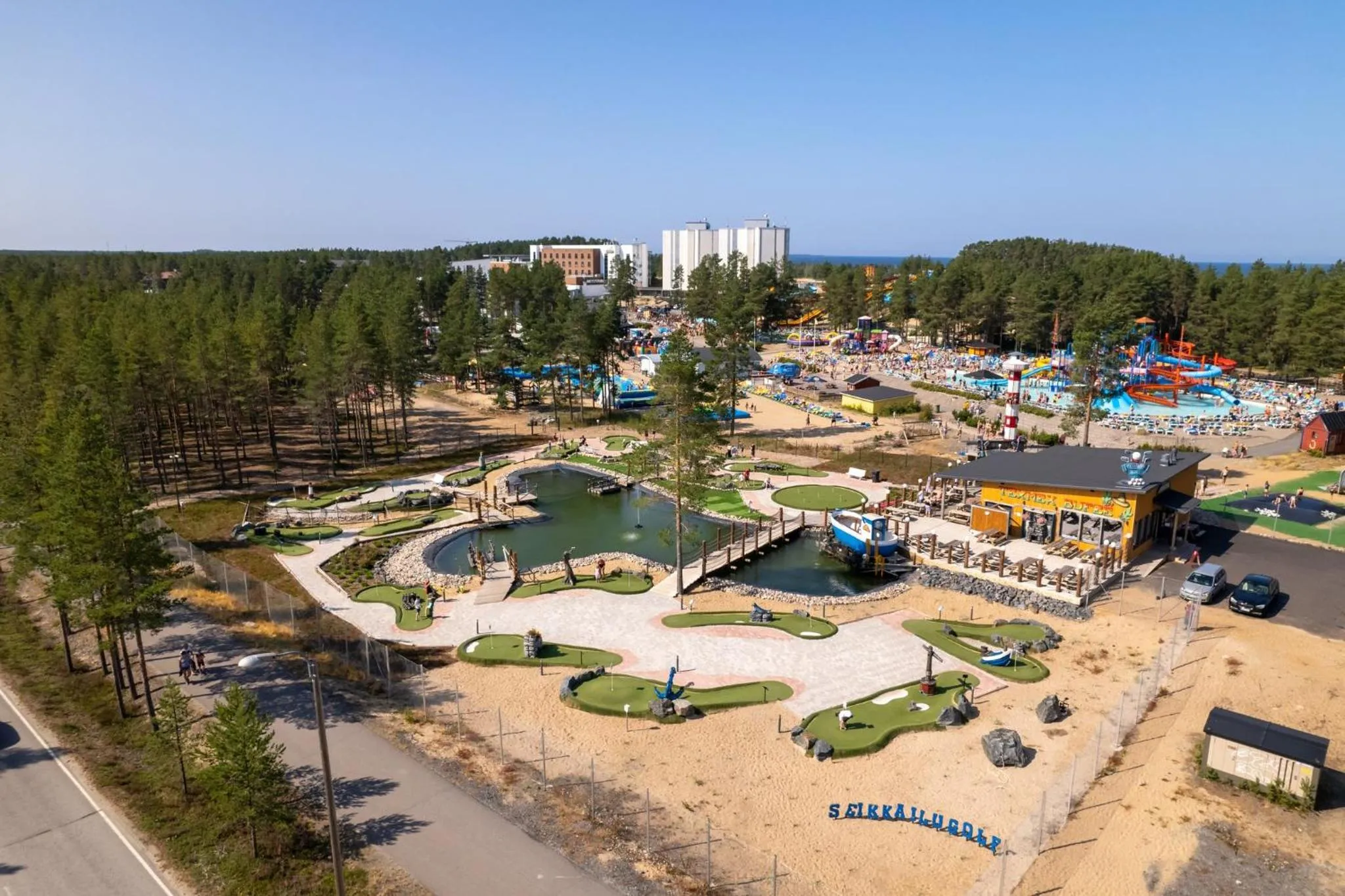 Minigolf in Kalajoen Marina Studio huoneisto