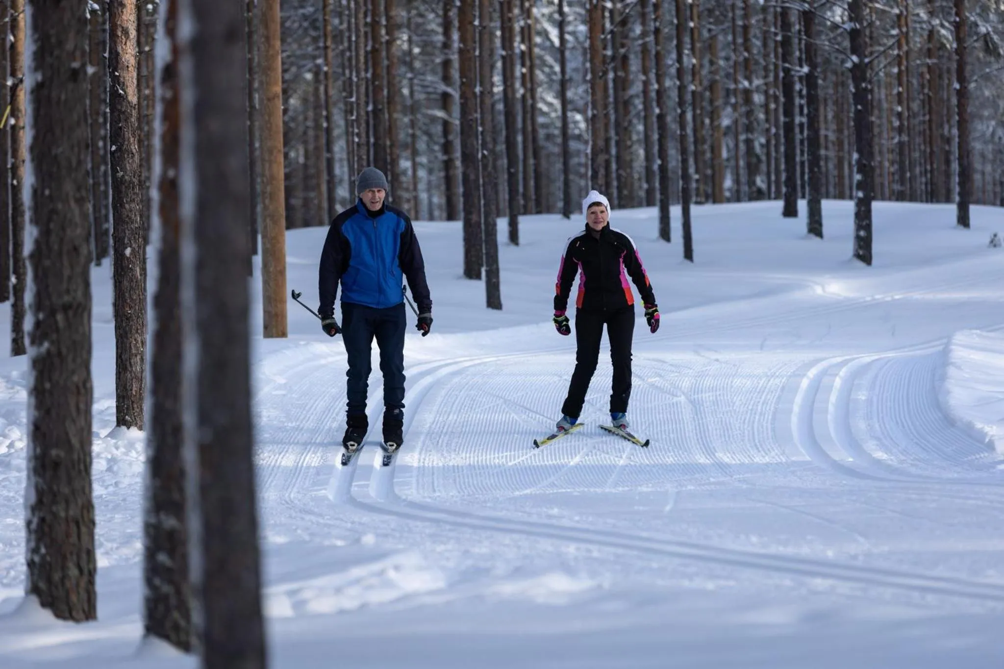 Skiing in Kalajoen Marina Studio huoneisto