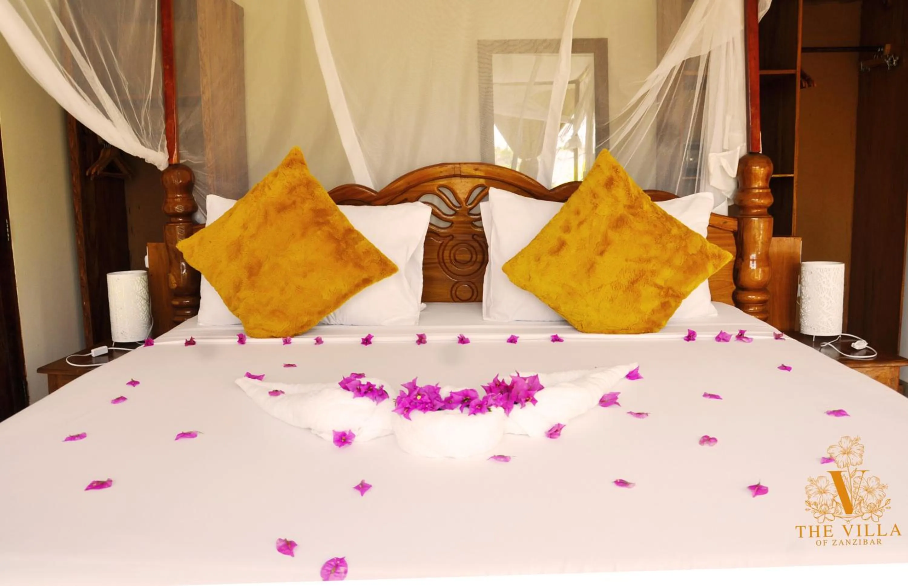 Bed in The Villa of Zanzibar