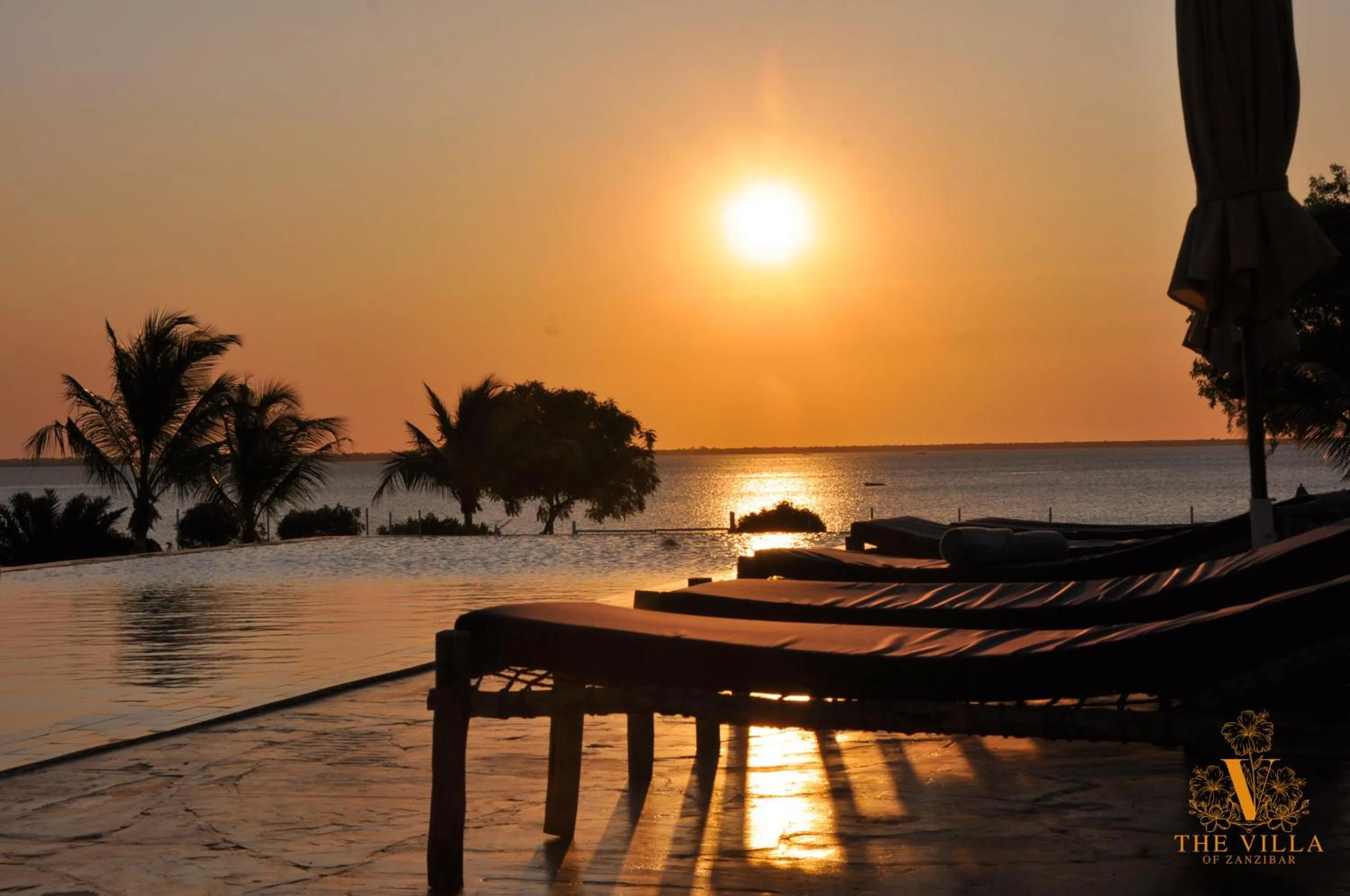 Pool view in The Villa of Zanzibar