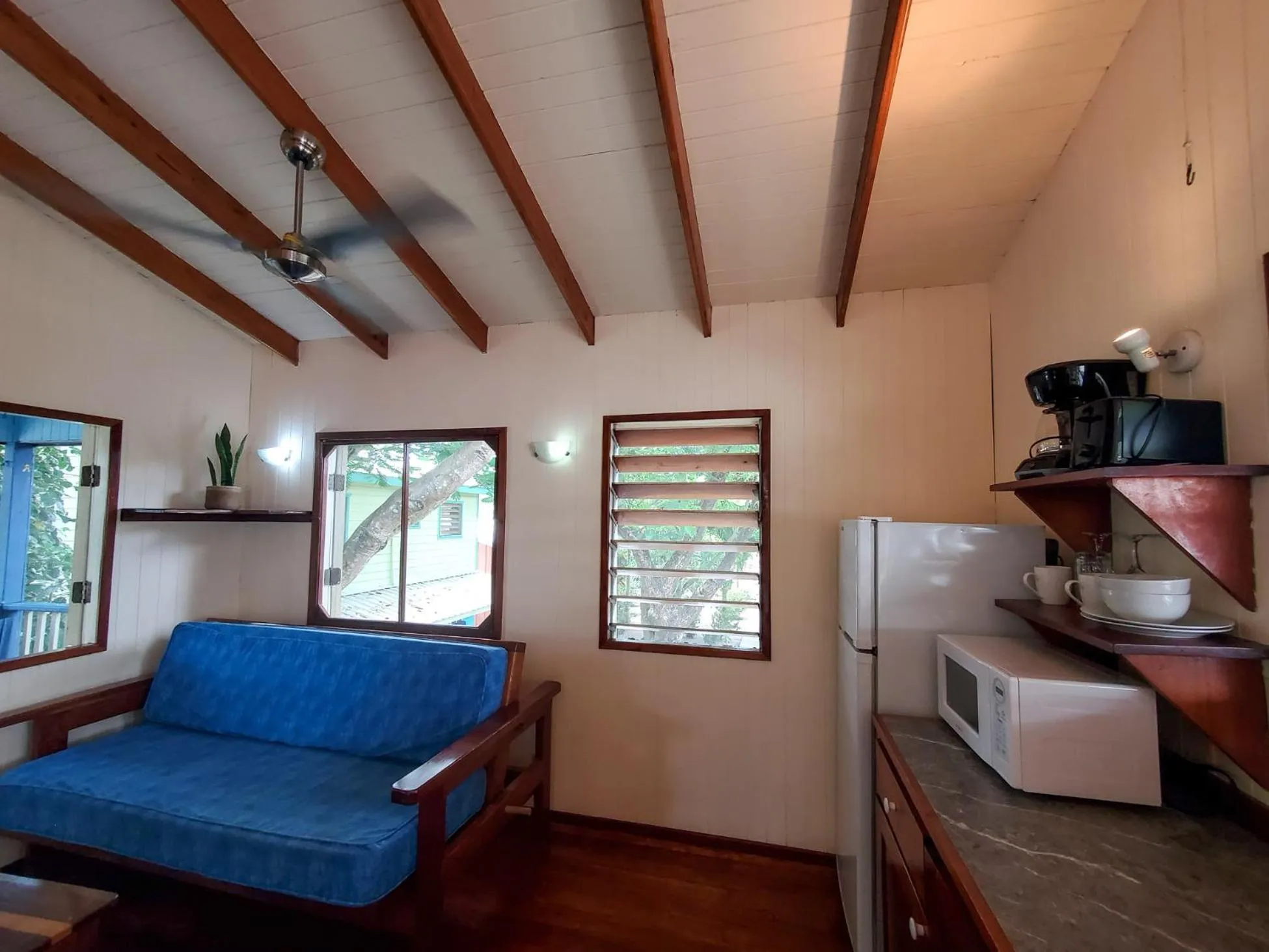 Living room in Placencia Villas