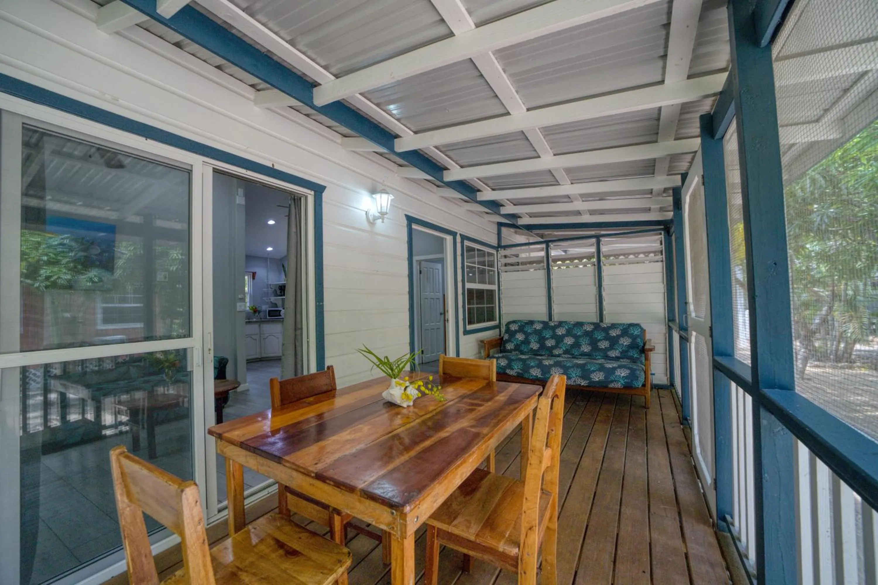 Seating area in Placencia Villas
