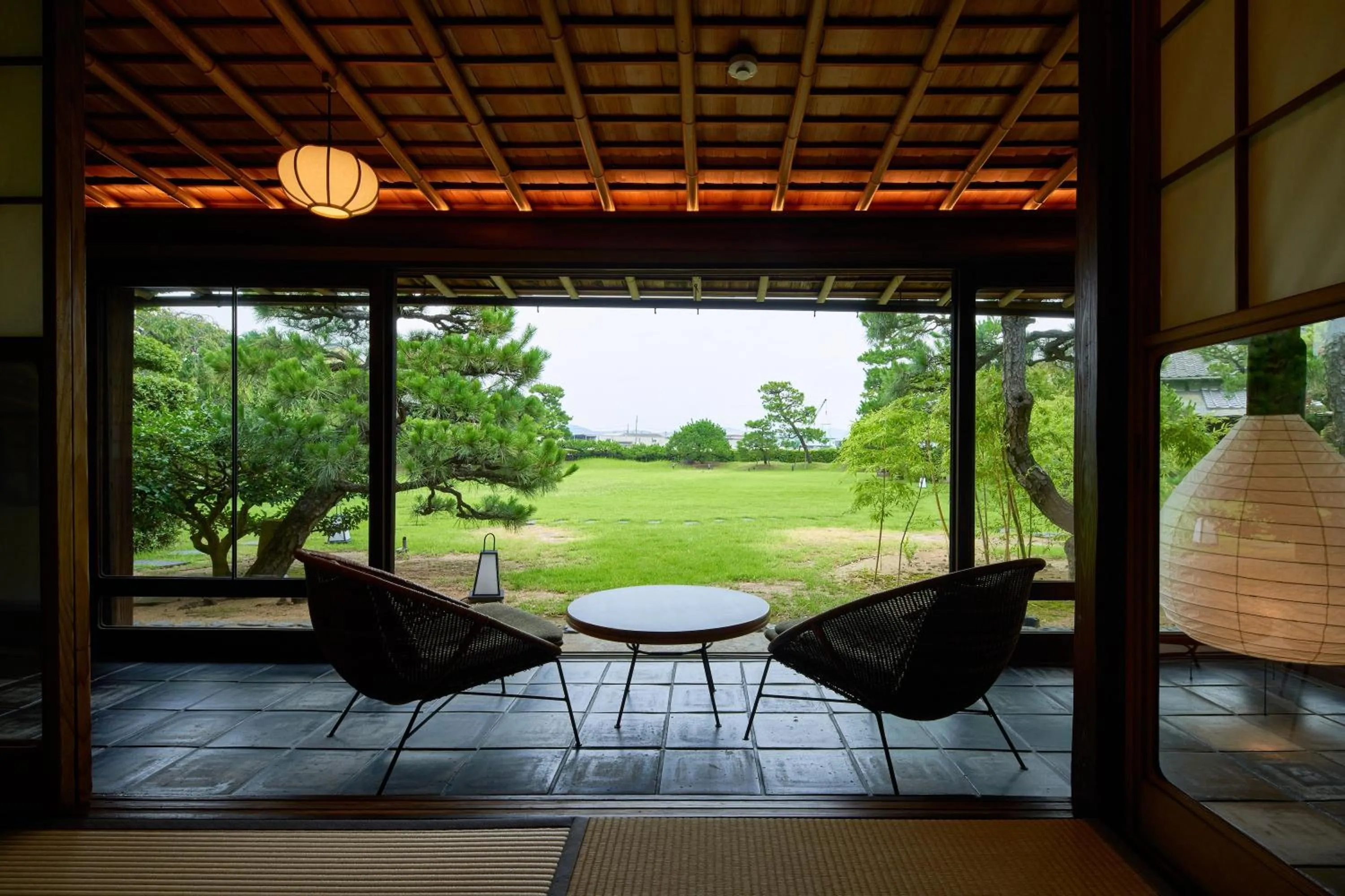 Garden view in Ryokan Onomichi Nishiyama