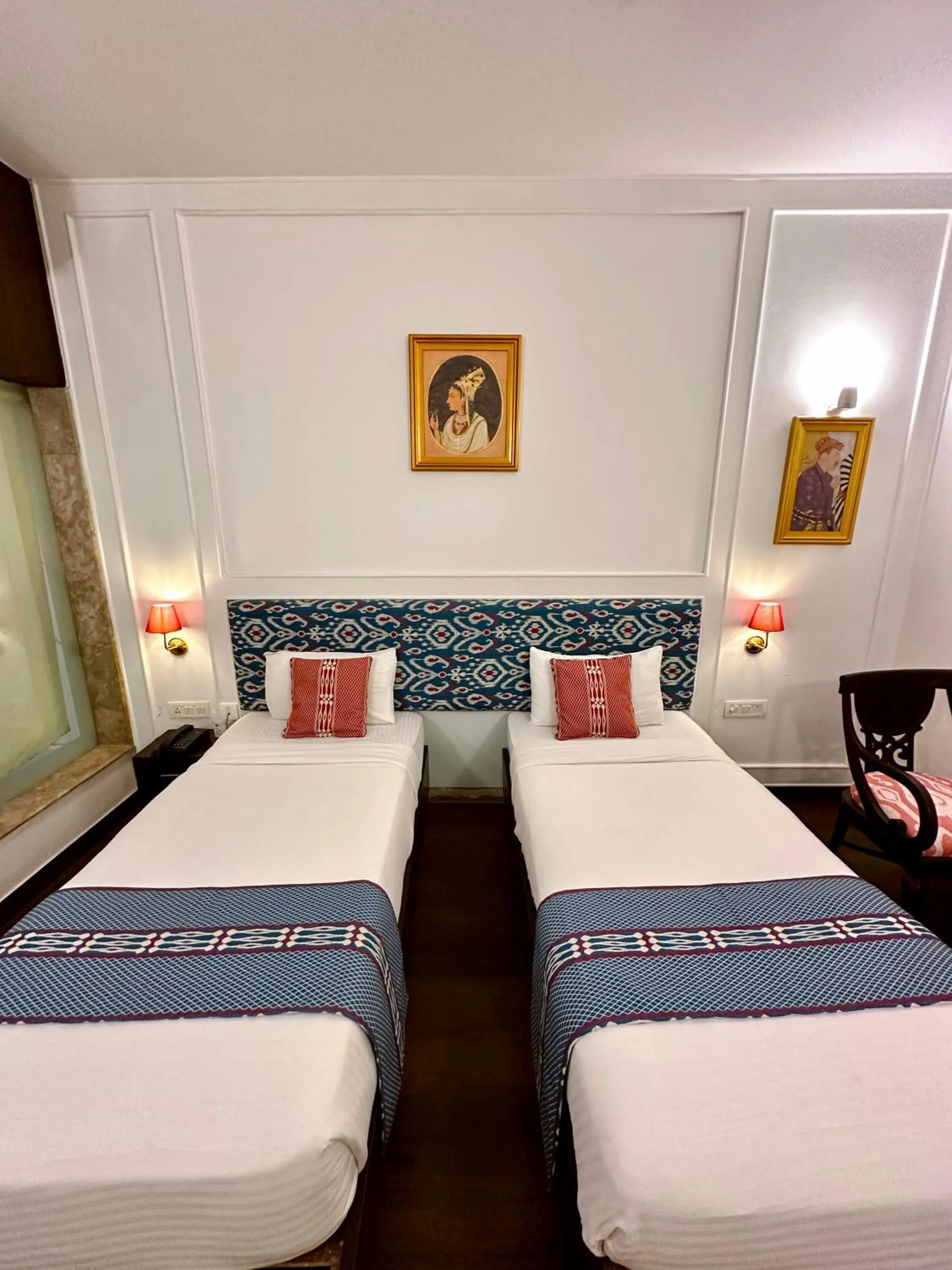 Bed in Hotel Atulyaa Taj