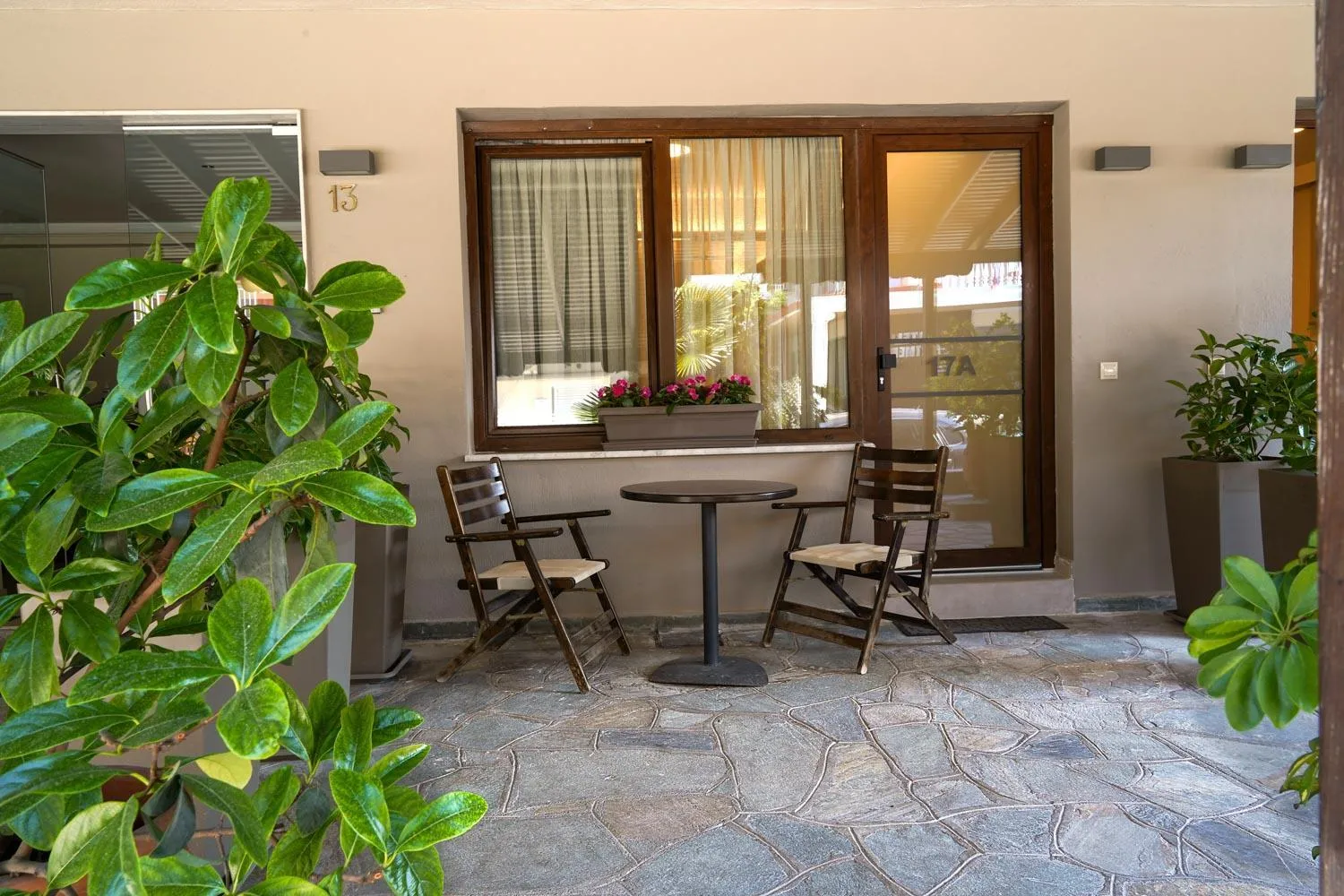 Patio in Nepheli Apartments and Studios