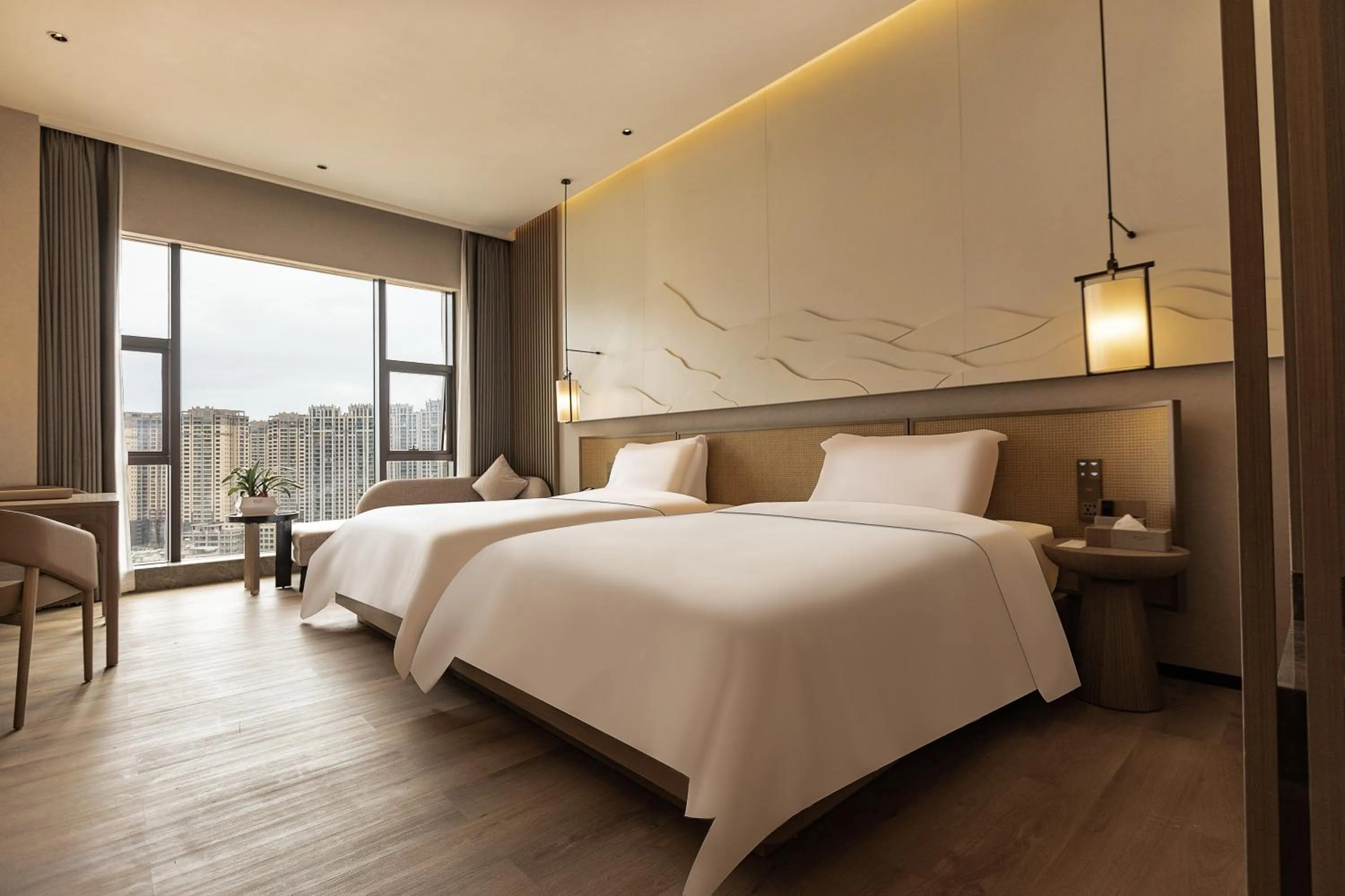 Bed in Wyndham Garden Gaozhou