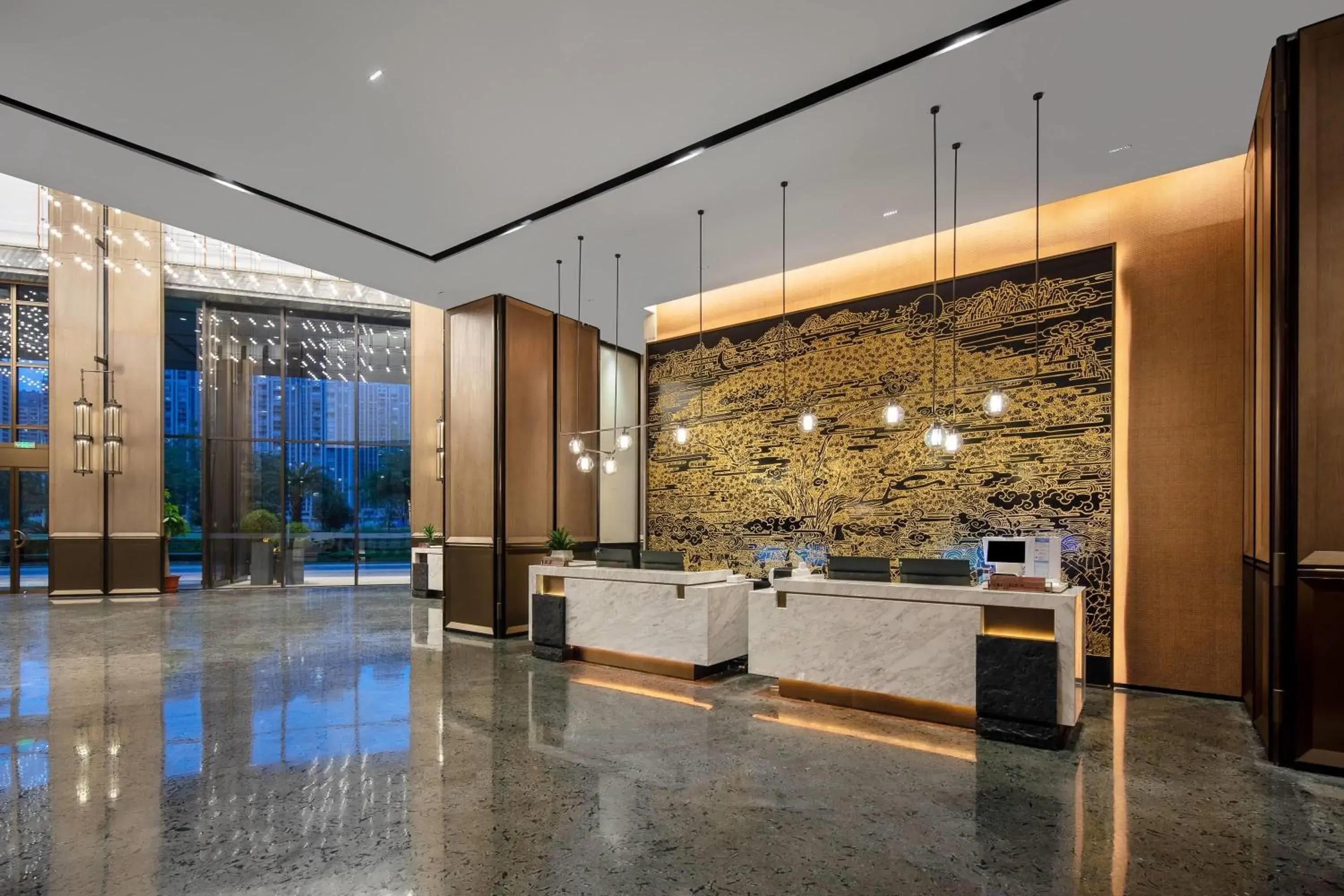 Lobby or reception in Wyndham Garden Gaozhou Lobby or reception in Wyndham Garden Gaozhou