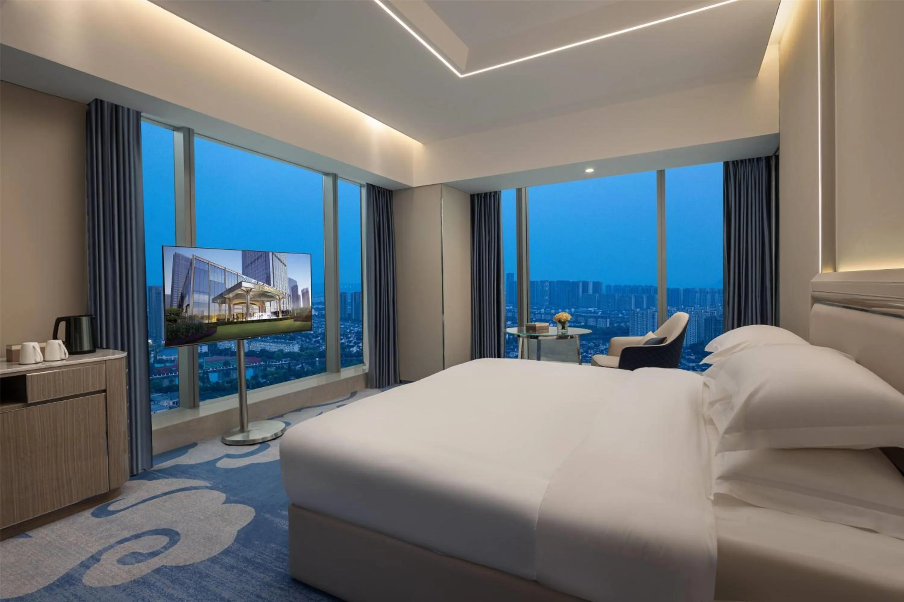 Photo of the whole room, Bed in Wyndham Shaoxing Keqiao