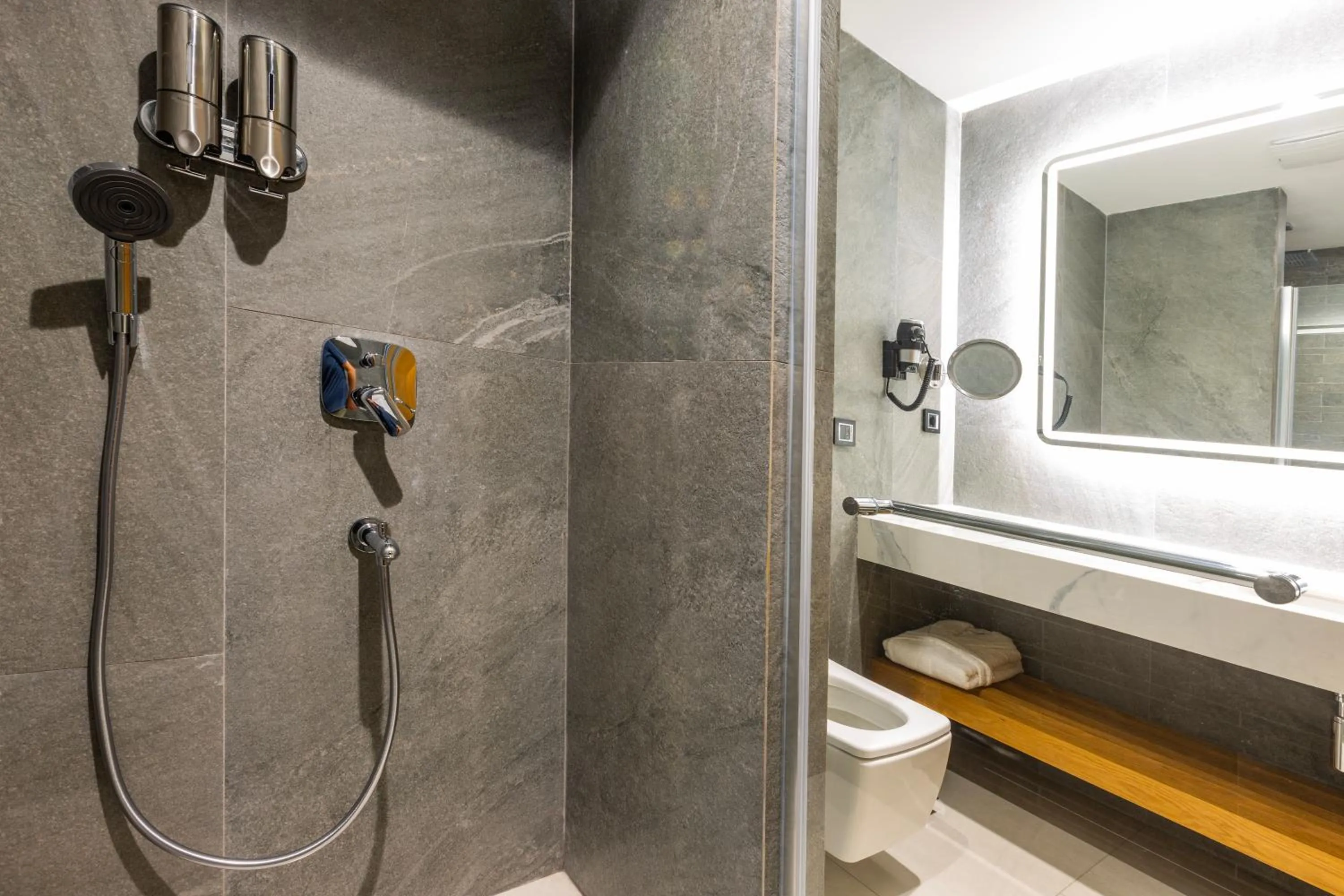 Shower in North Star Hotel